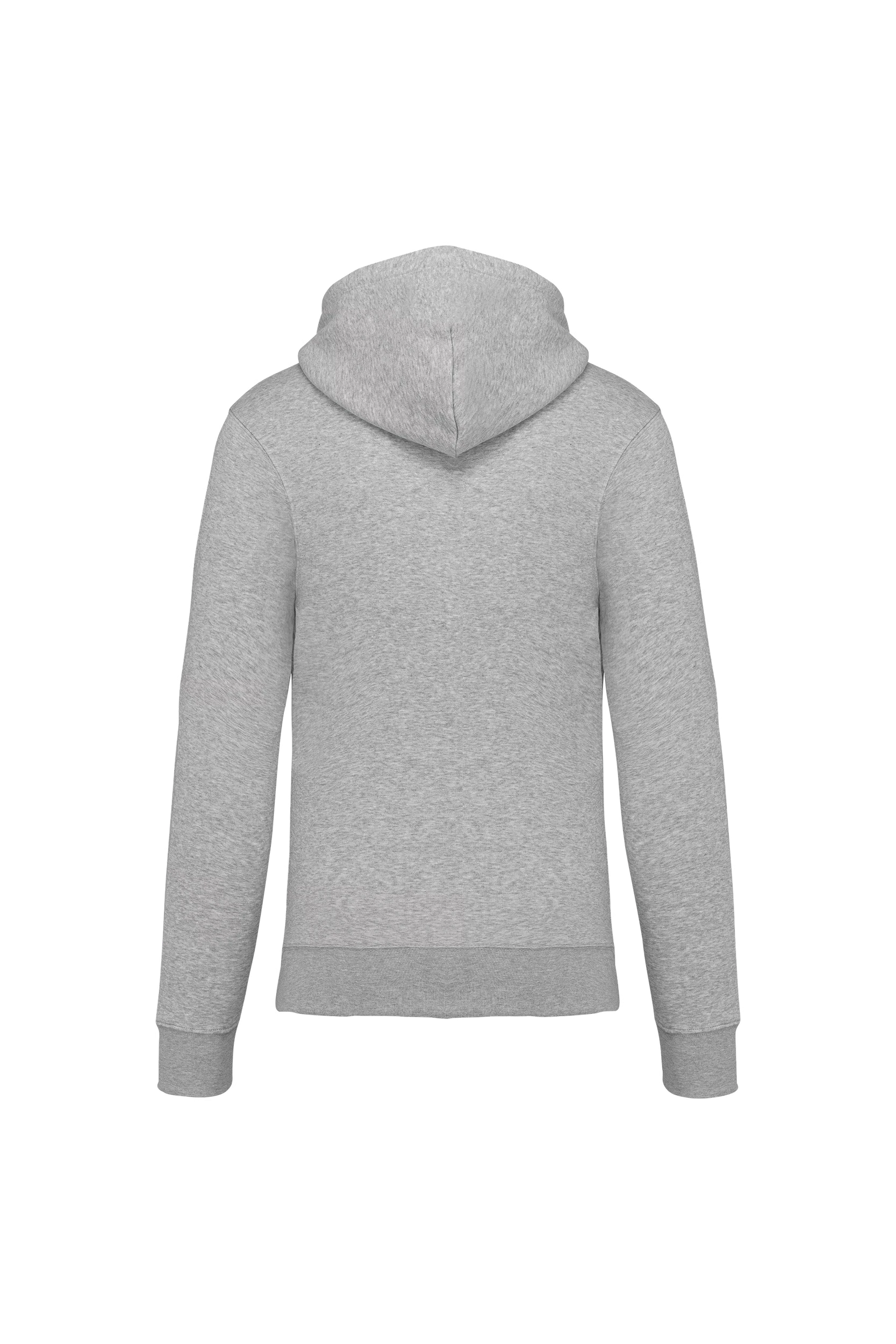 Sweat-shirt écoresponsable zippé à capuche gris