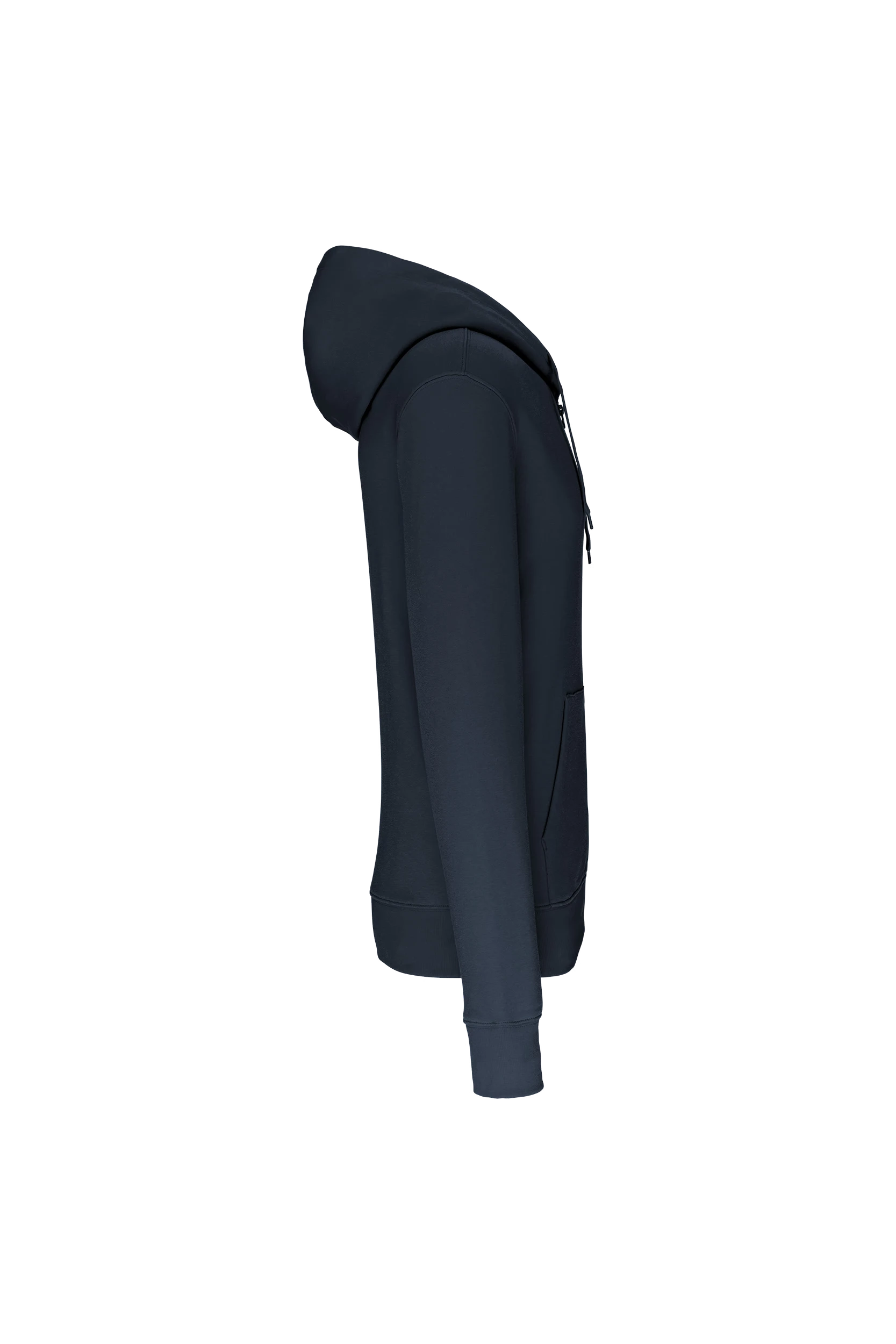Sweat-shirt écoresponsable zippé à capuche marine