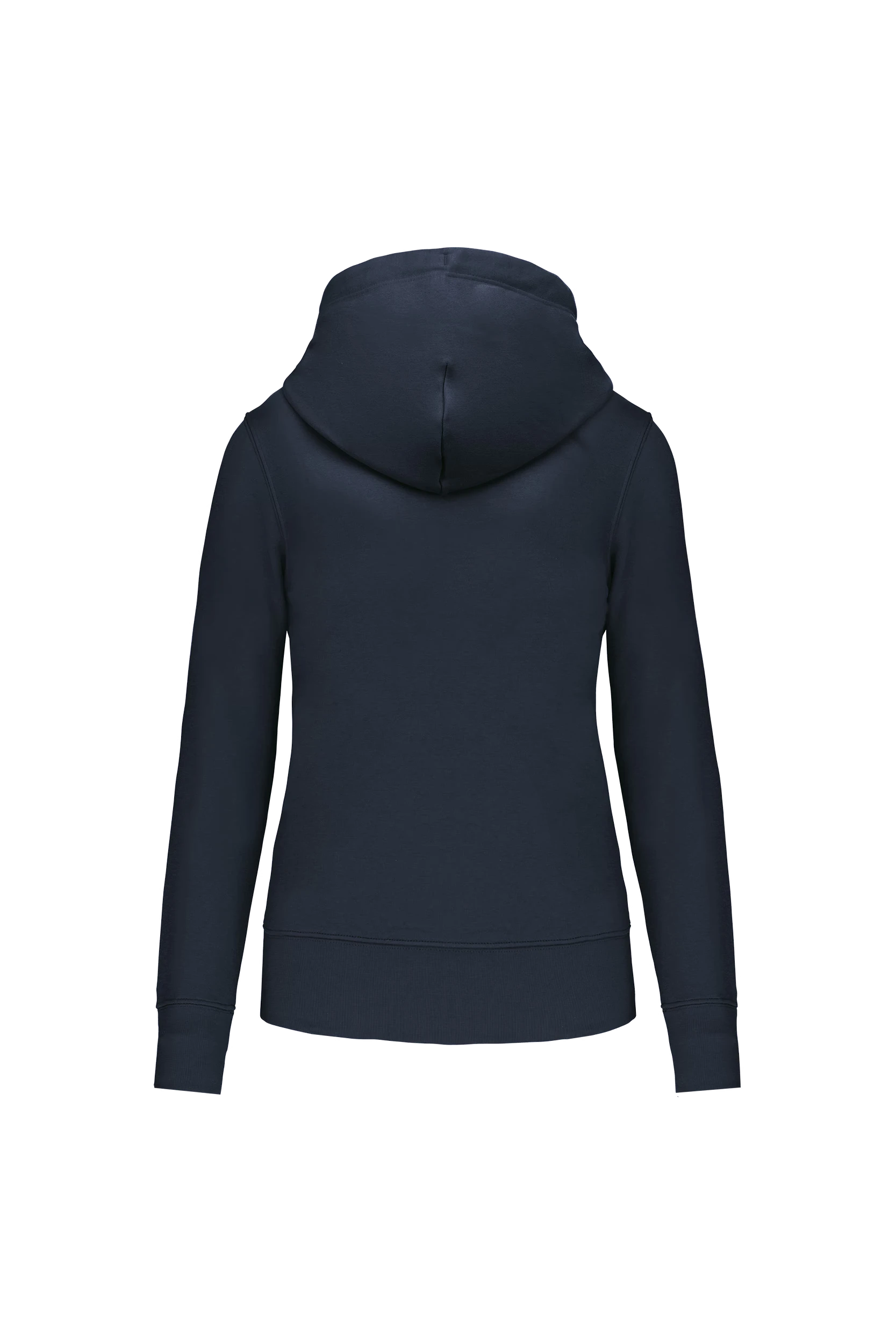 Sweat-shirt écoresponsable zippé à capuche marine