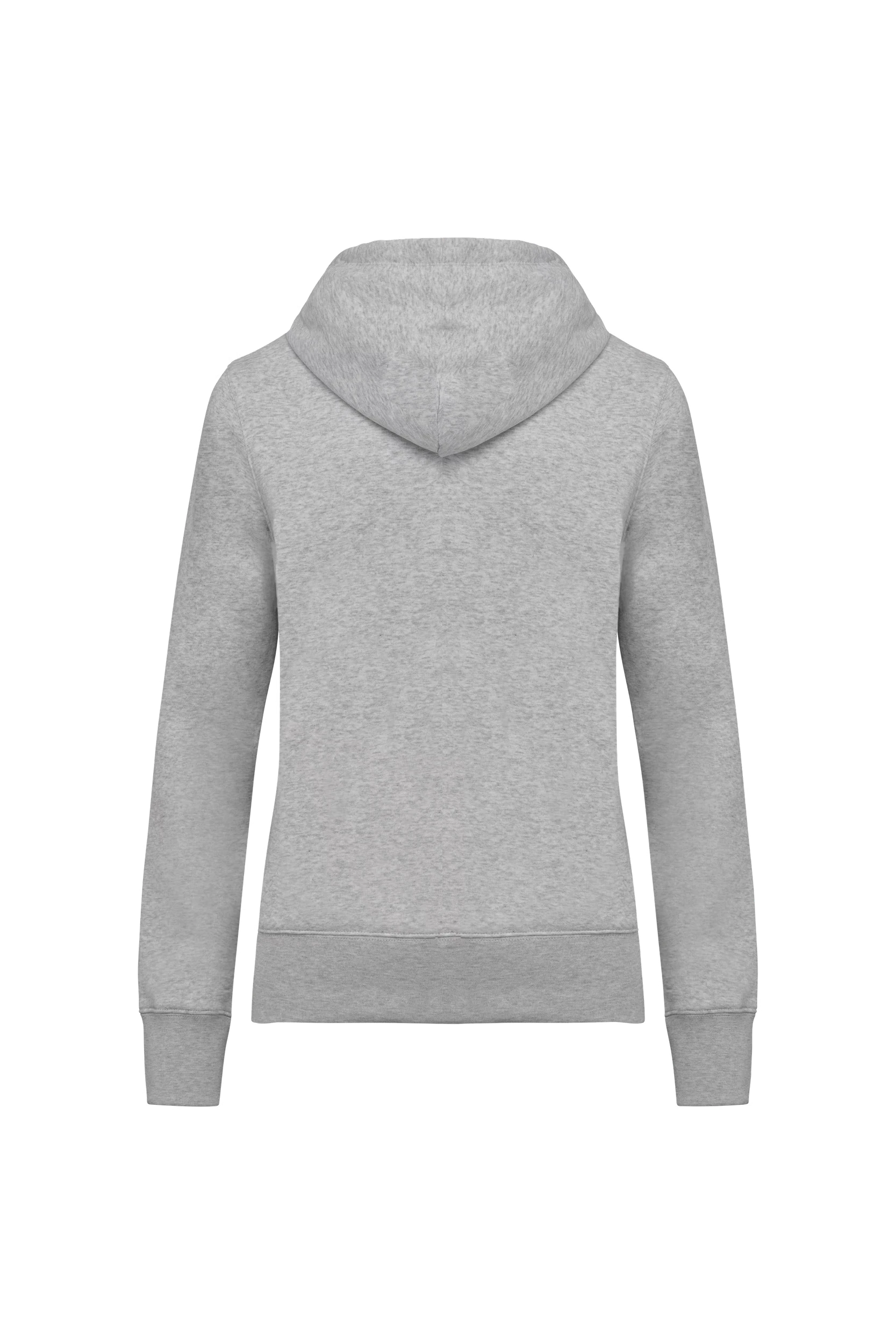 Sweat-shirt écoresponsable zippé à capuche gris