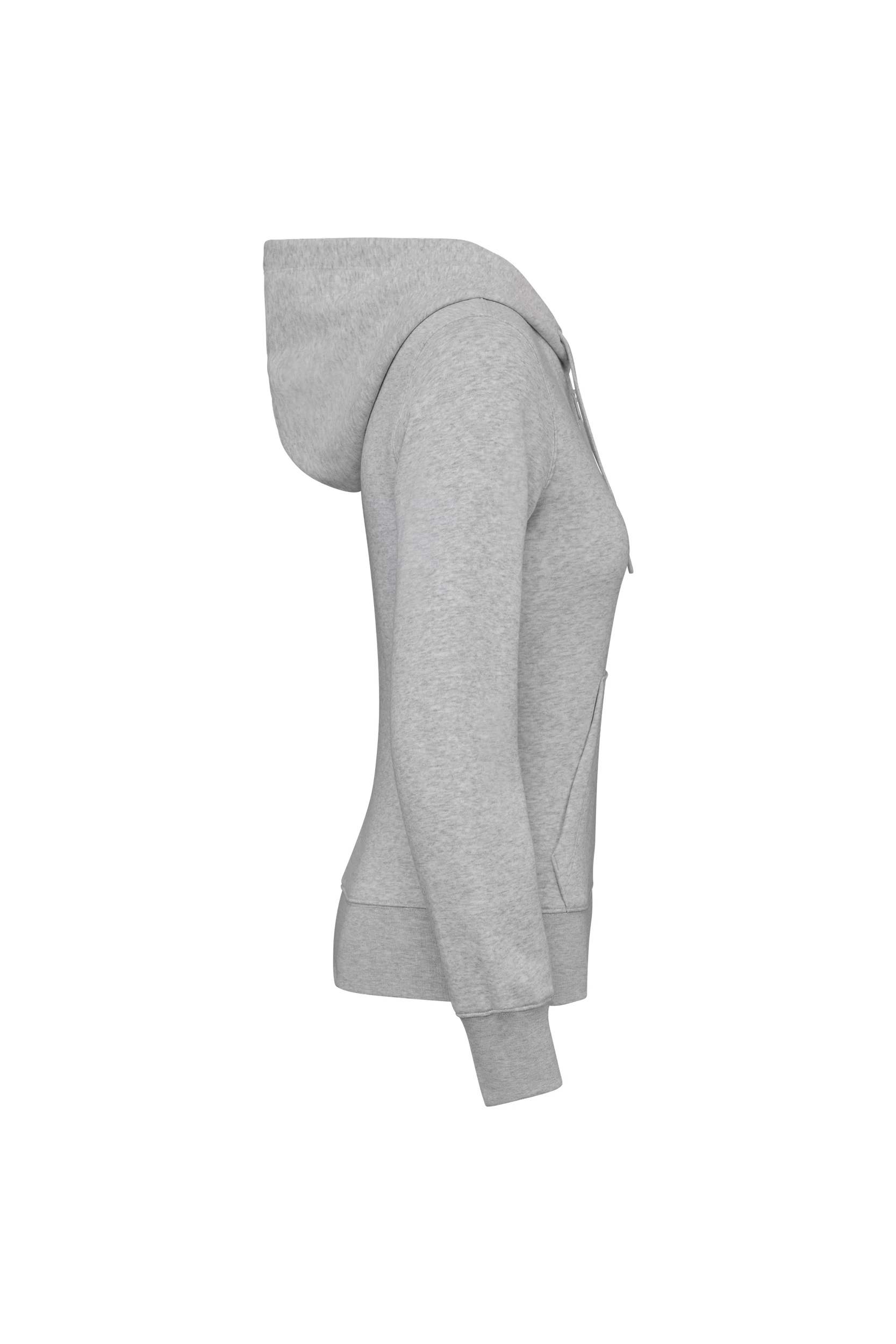 Sweat-shirt écoresponsable zippé à capuche gris