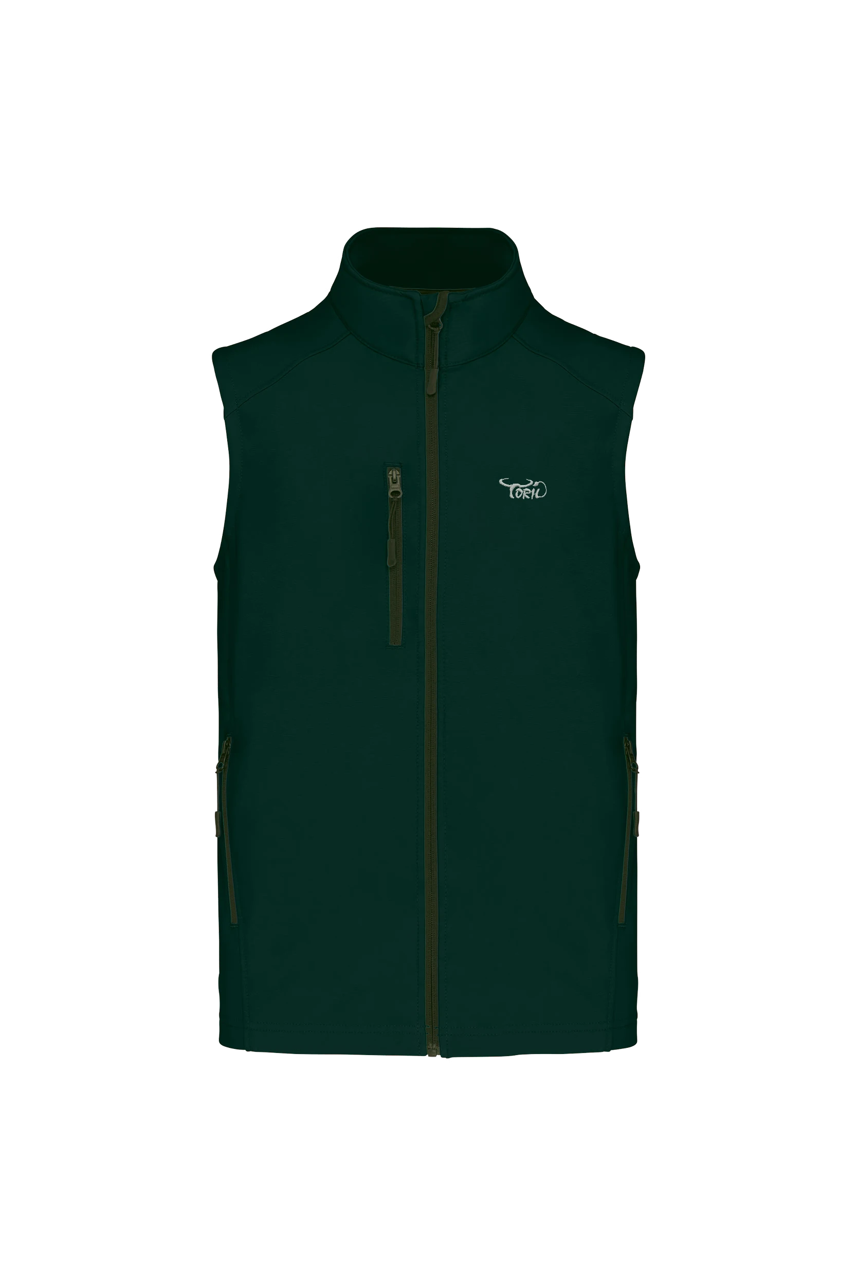 Gilet sans manches softshell vert bouteille