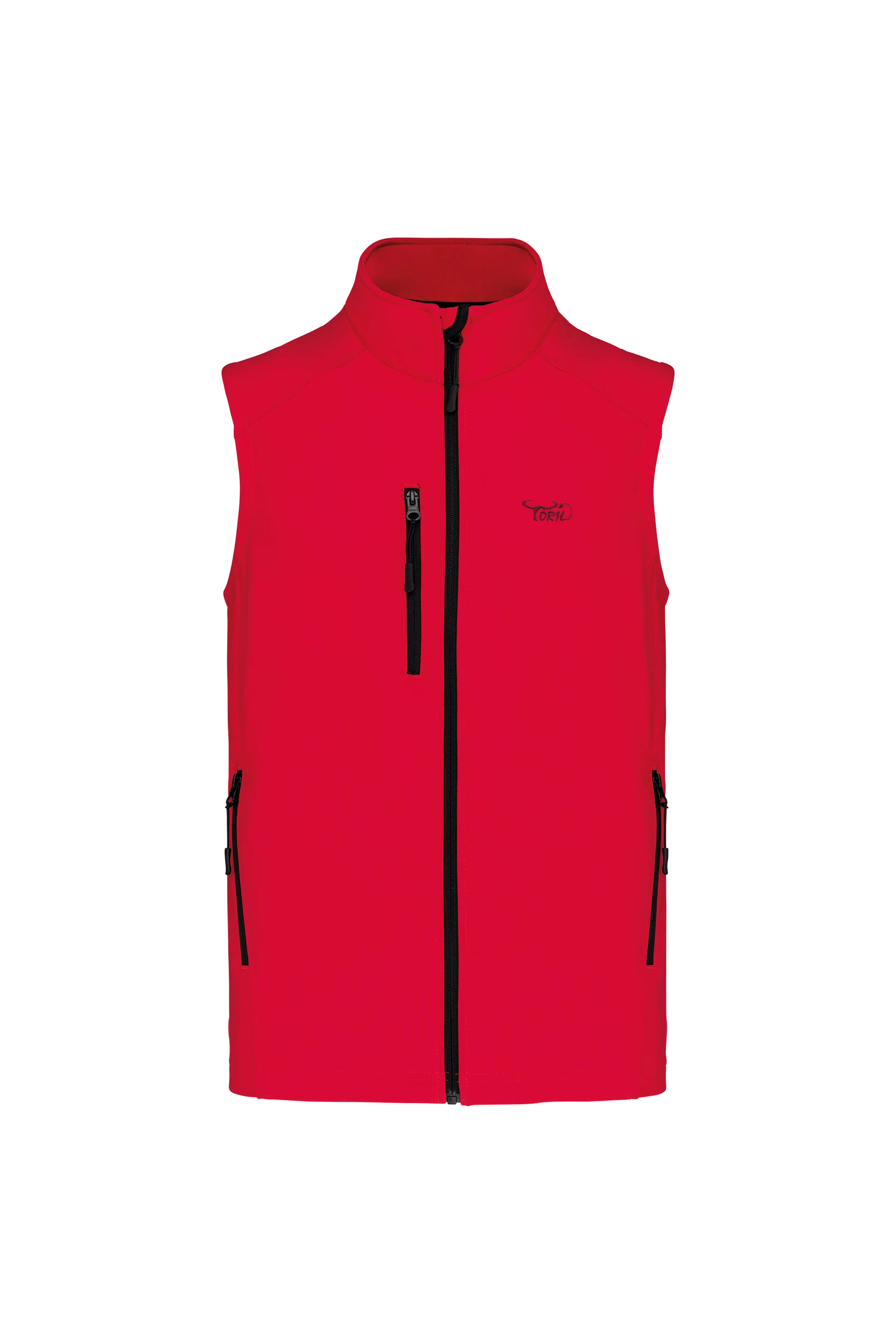 Gilet sans manches softshell rouge