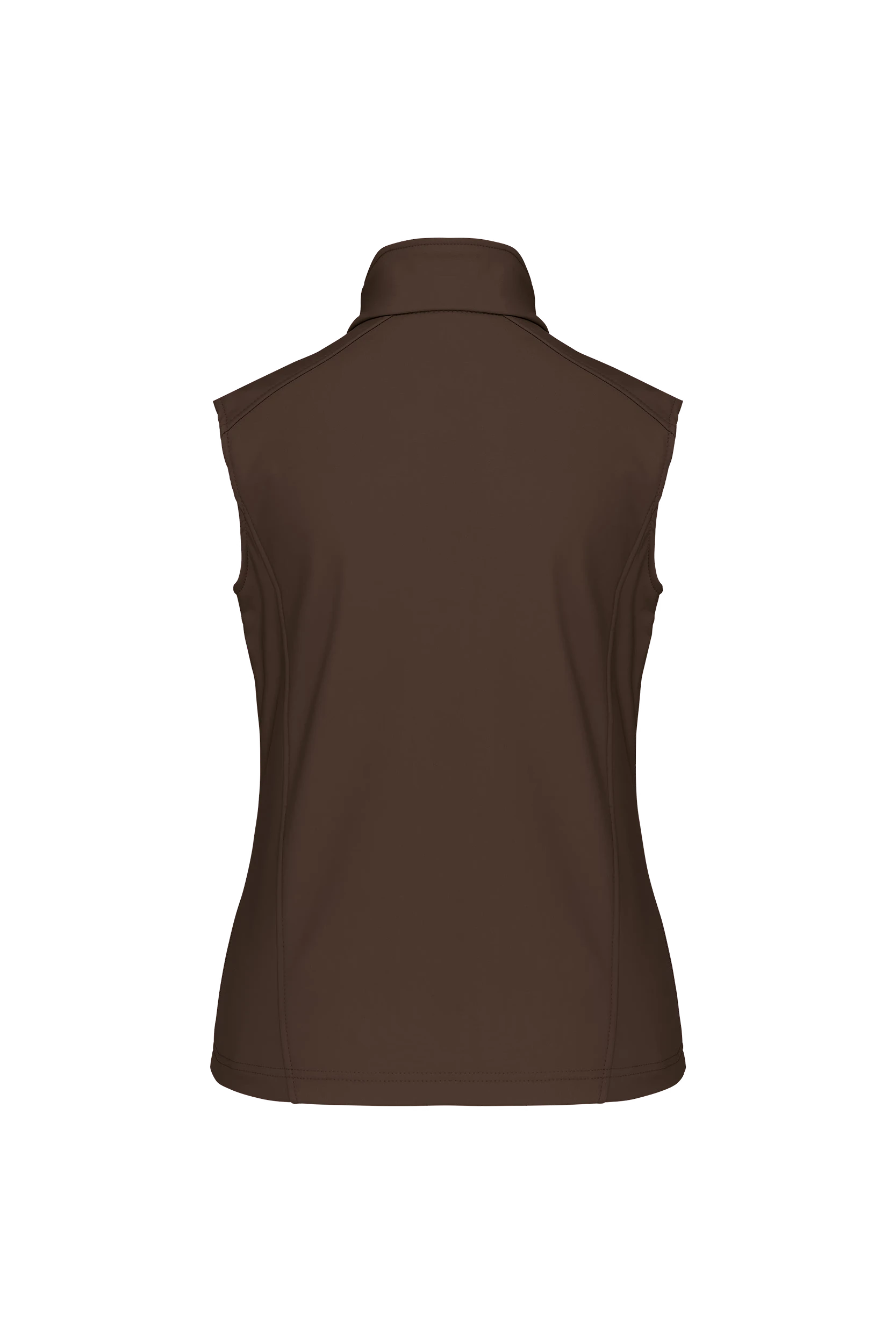 Gilet sans manches softshell chocolat