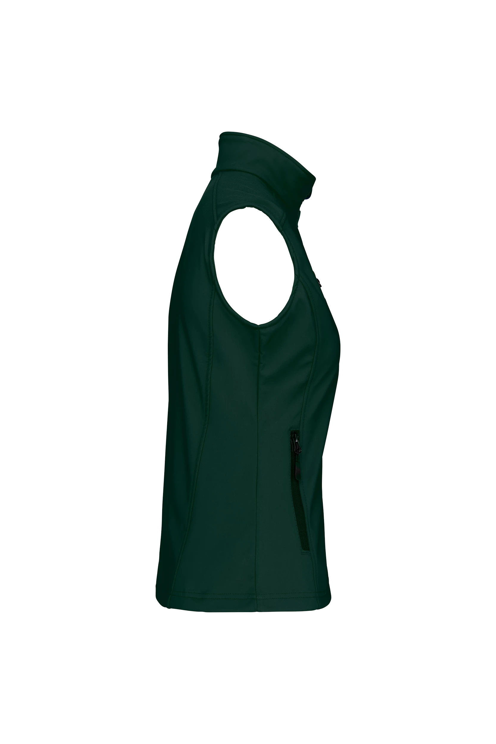 Gilet sans manches softshell vert bouteille
