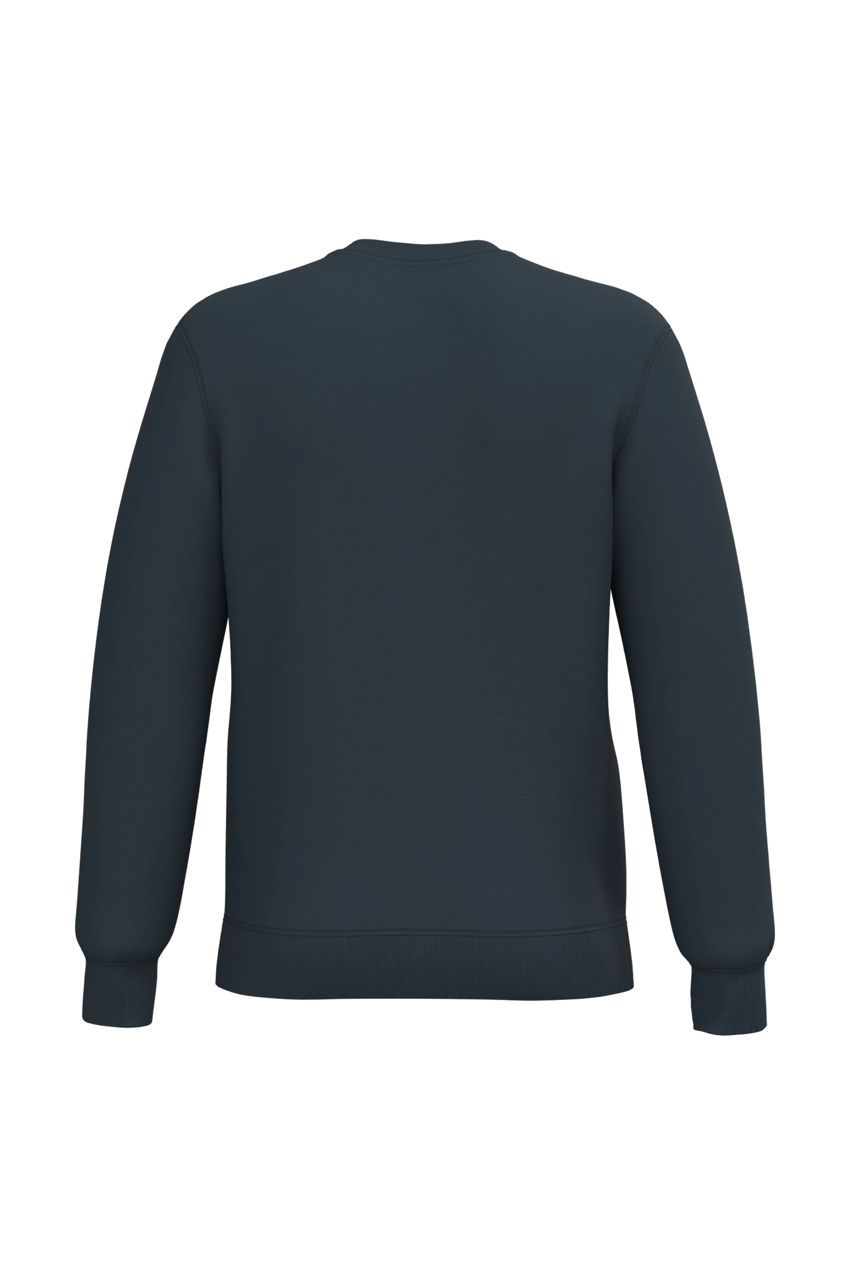 Sweat-shirt recyclé col rond unisexe marine