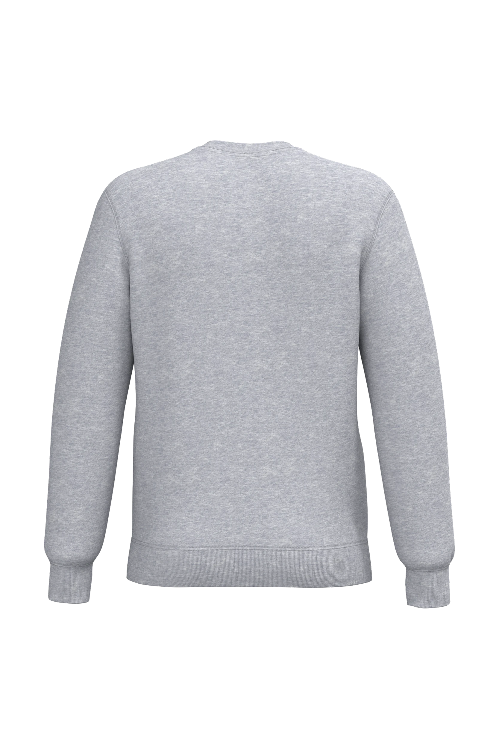 Sweat-shirt recyclé col rond unisexe gris