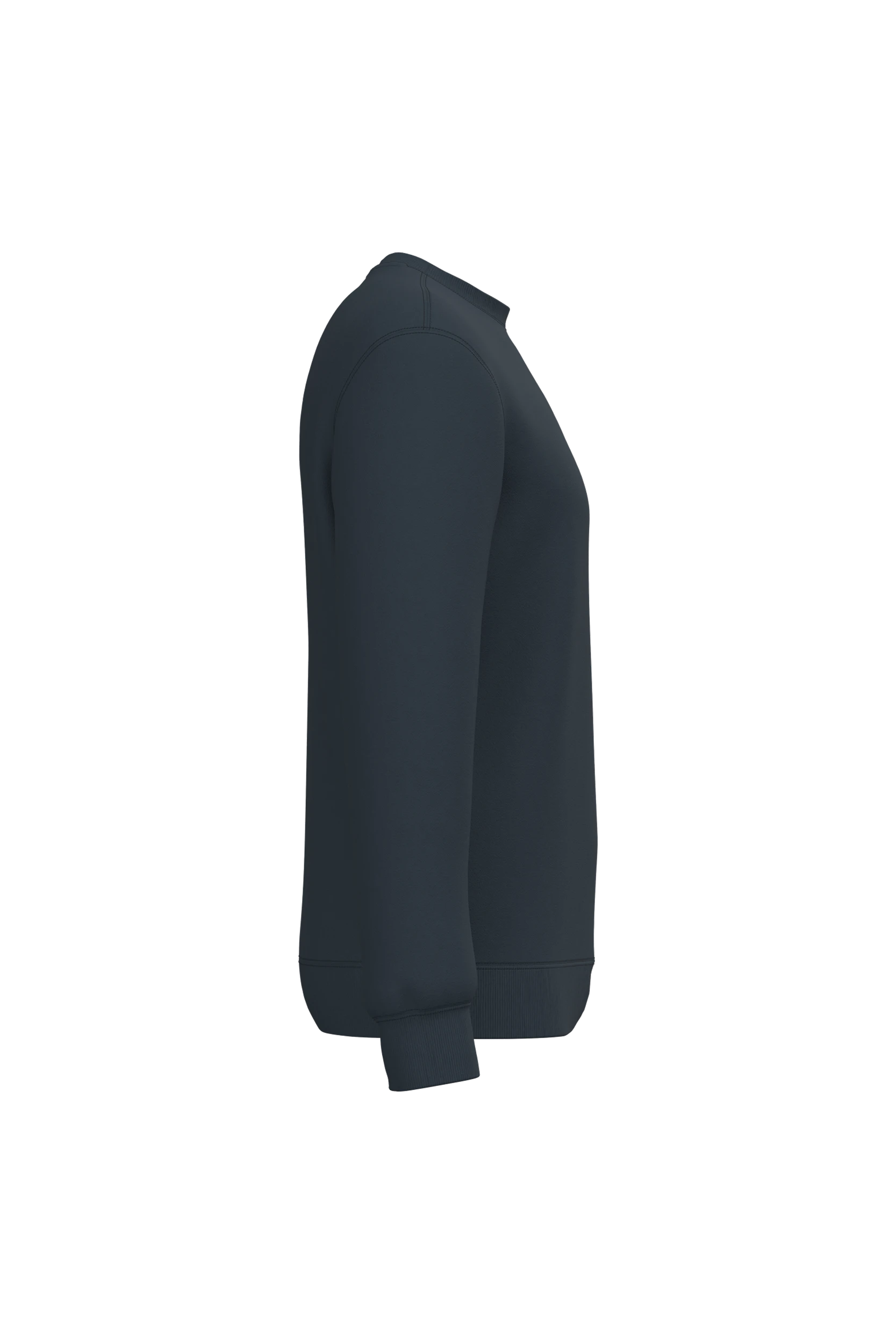 Sweat-shirt recyclé col rond unisexe marine