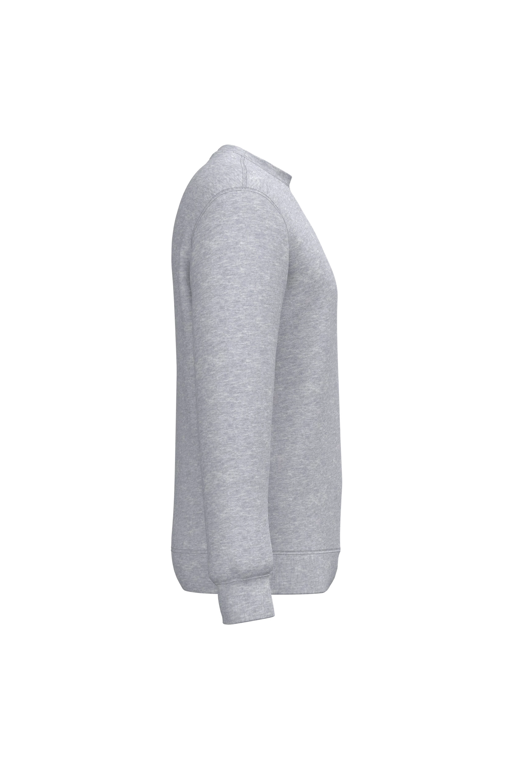 Sweat-shirt recyclé col rond unisexe gris