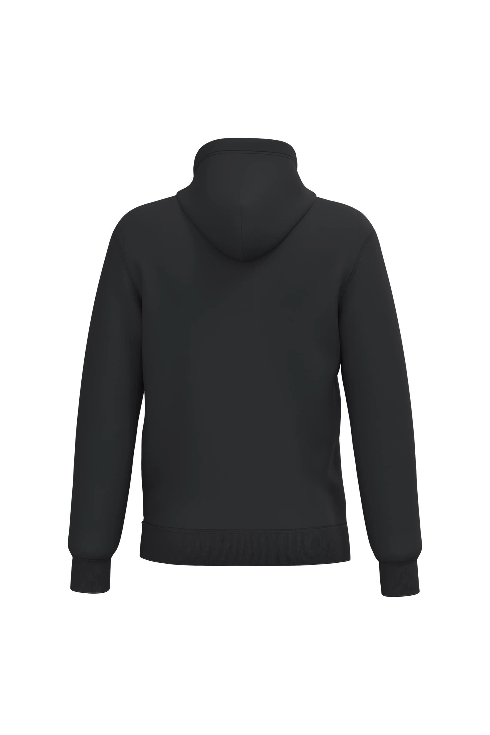 Sweat-shirt recyclé à capuche unisexe noir