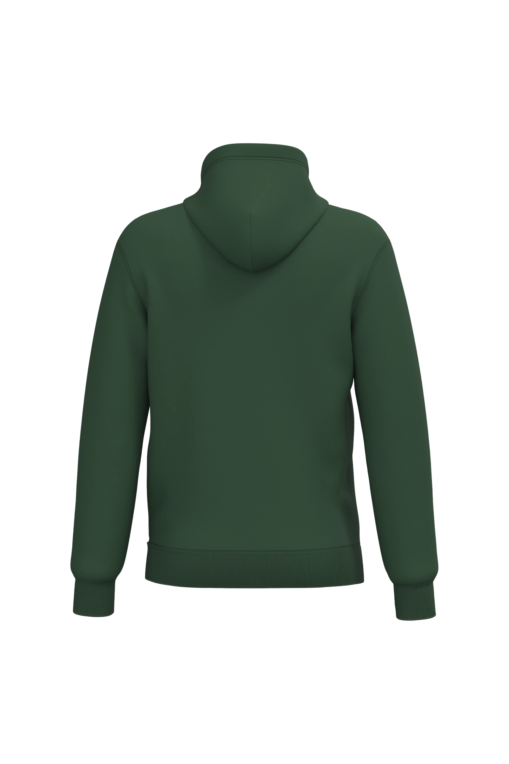 Sweat-shirt recyclé à capuche unisexe vert forêt