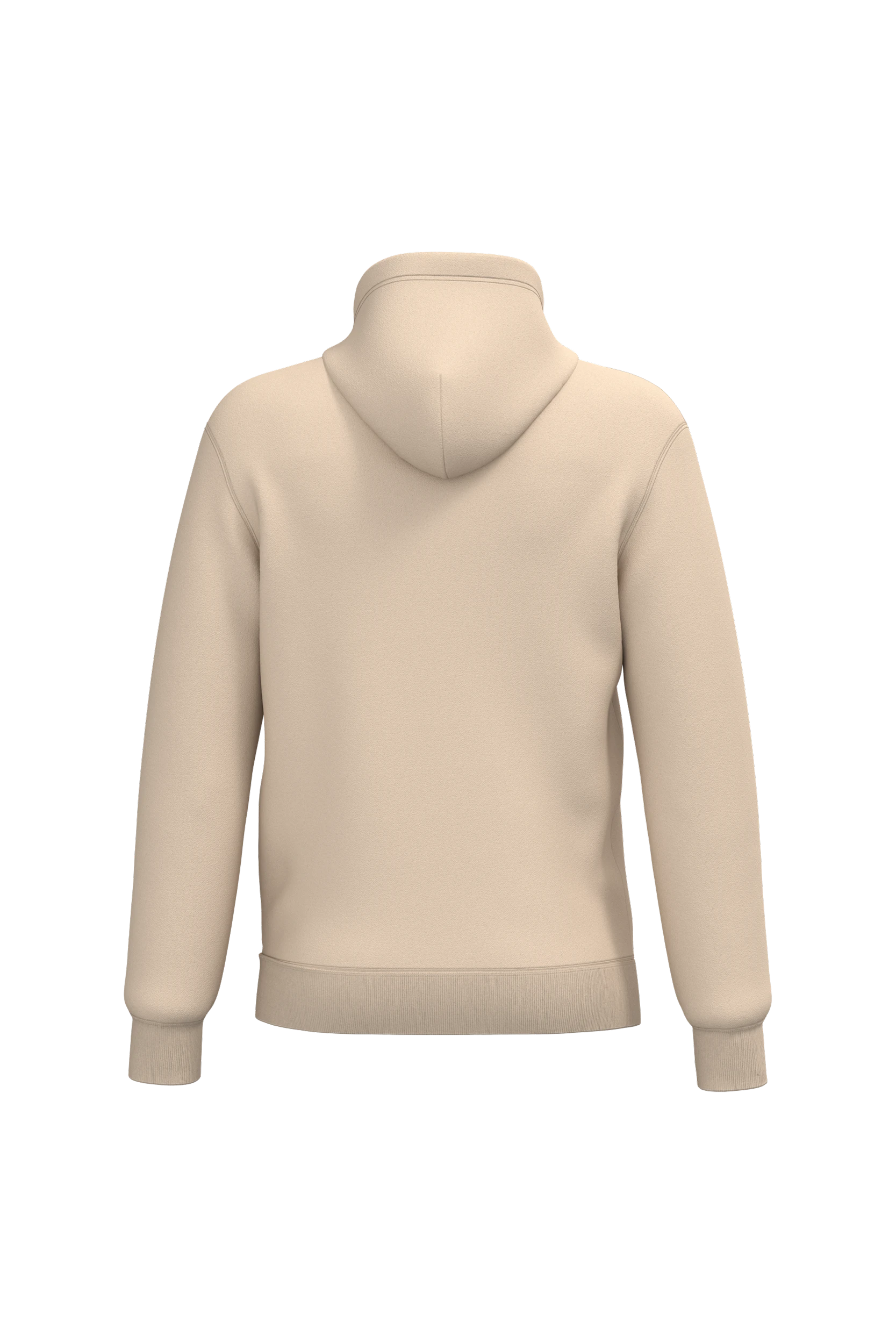 Sweat-shirt recyclé à capuche unisexe sable