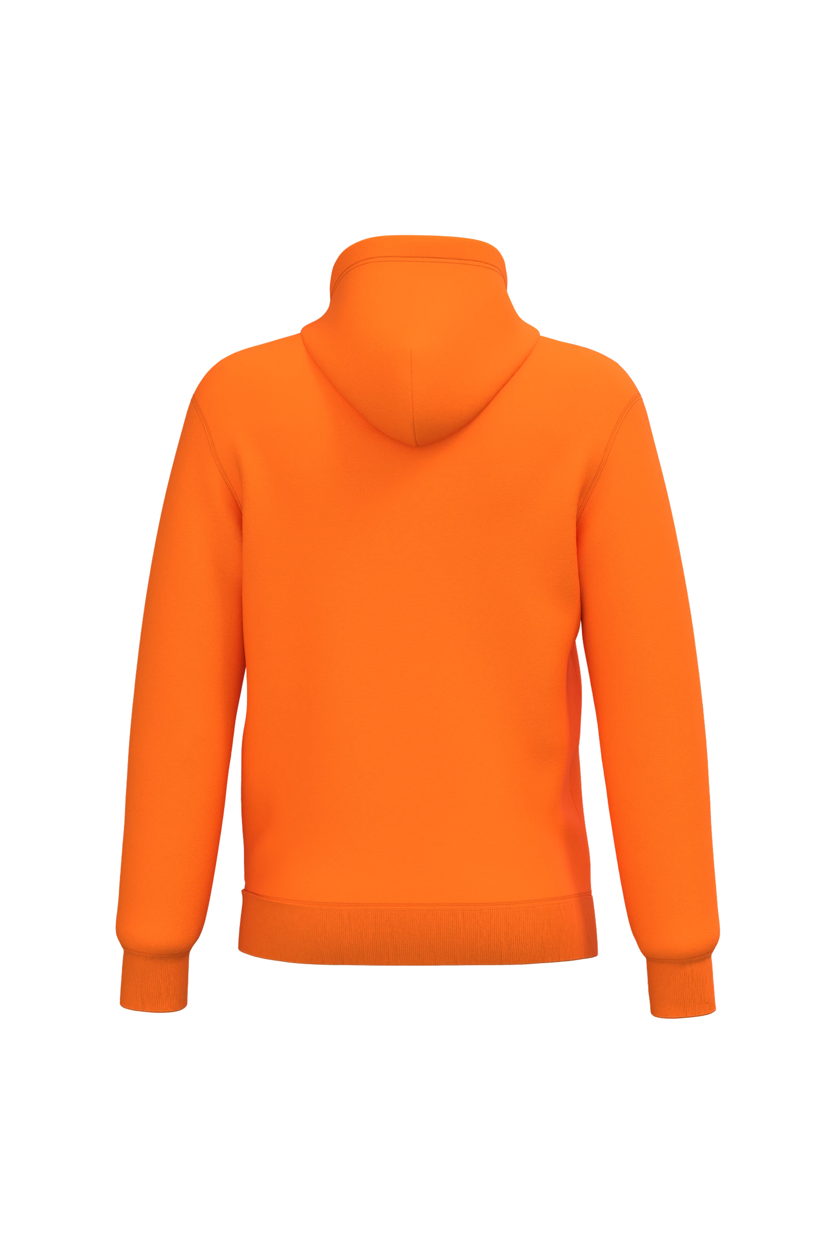 Sweat-shirt recyclé à capuche unisexe orange