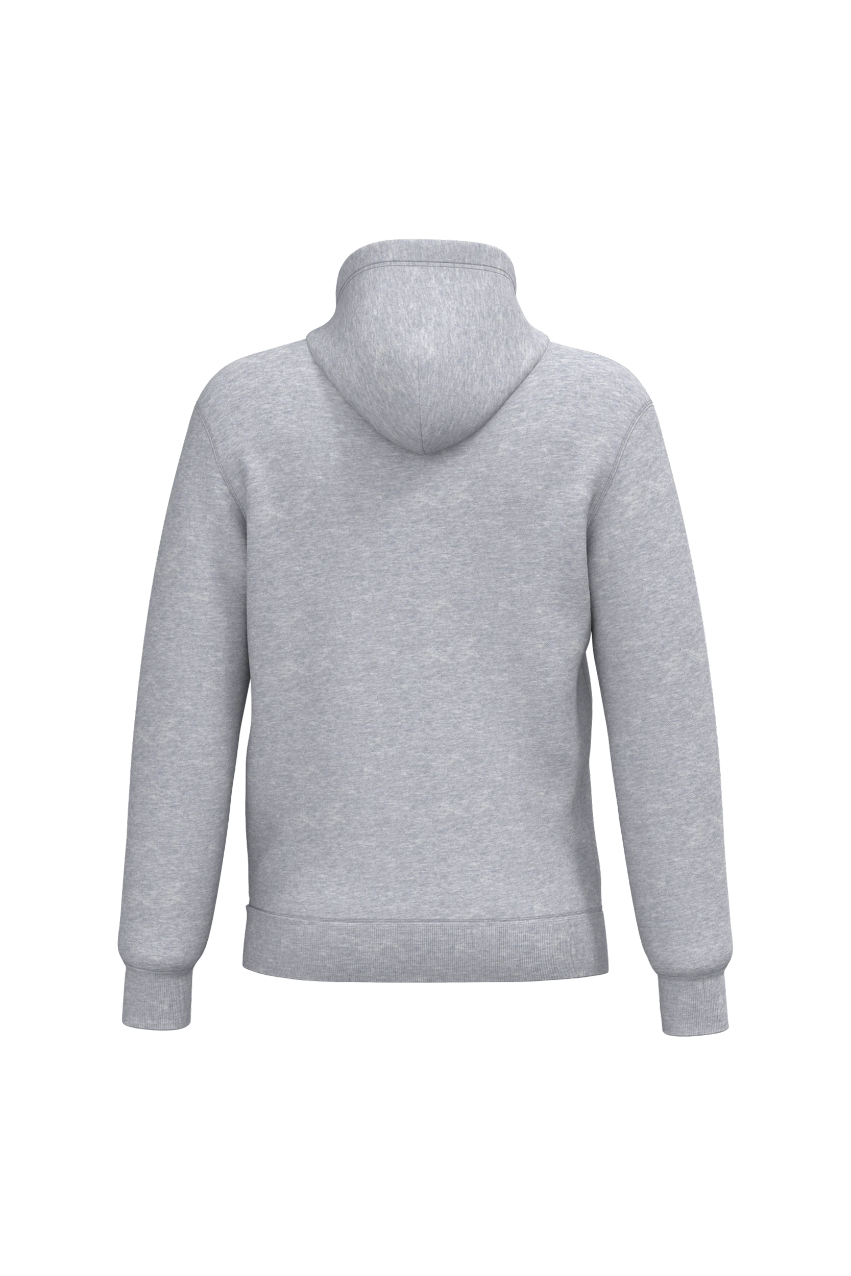 Sweat-shirt recyclé à capuche unisexe gris