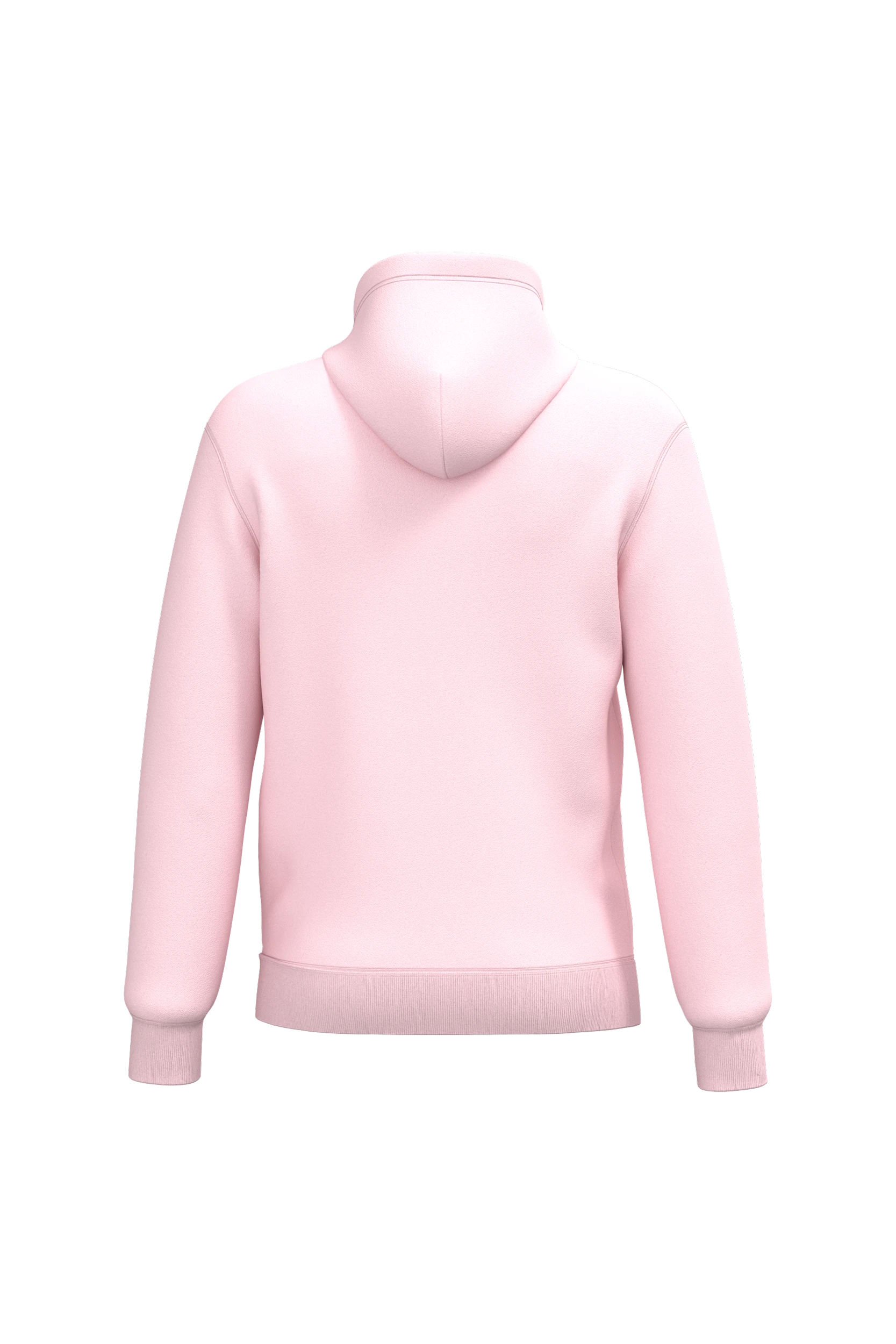 Sweat-shirt recyclé à capuche unisexe rose pâle