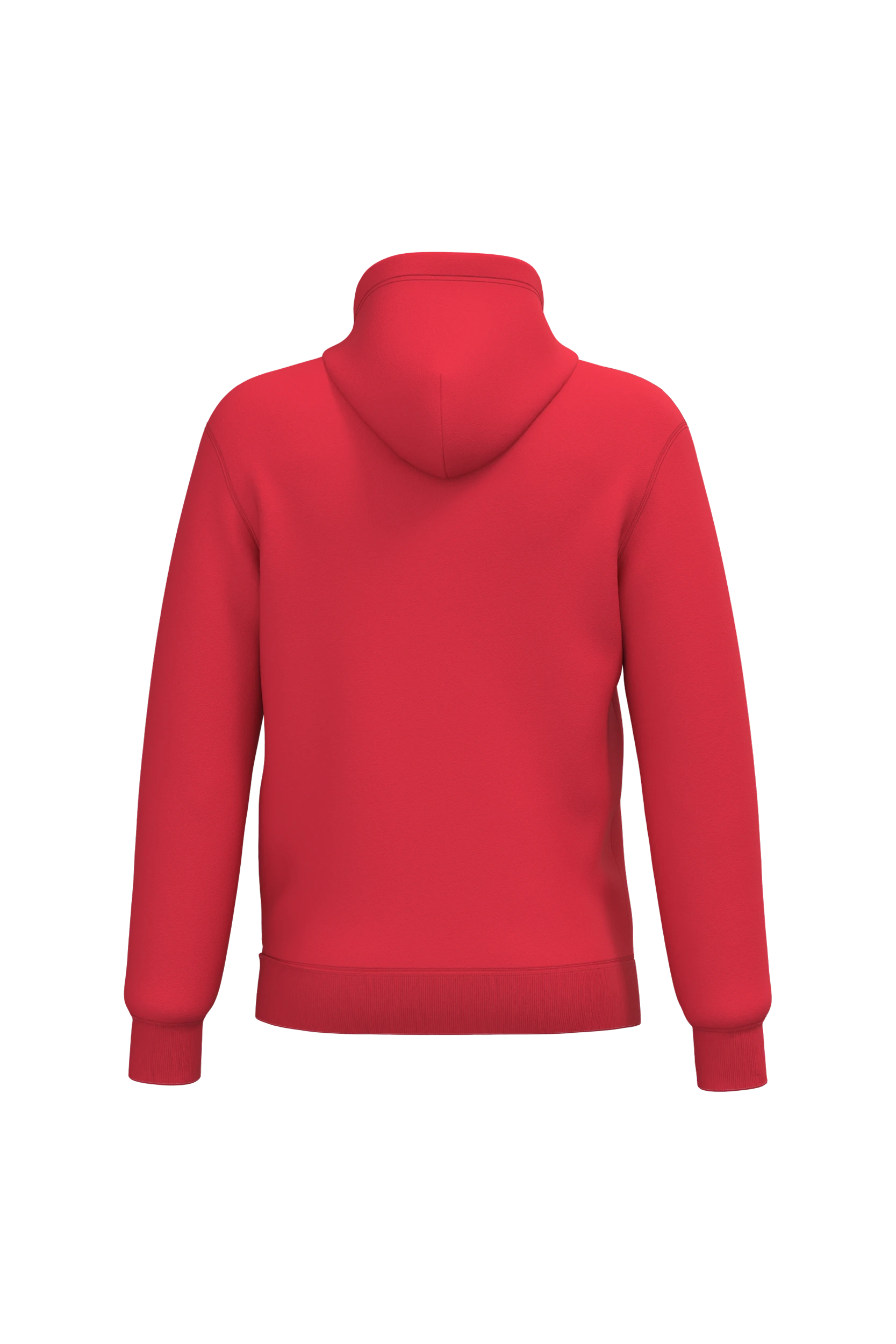 Sweat-shirt recyclé à capuche unisexe rouge