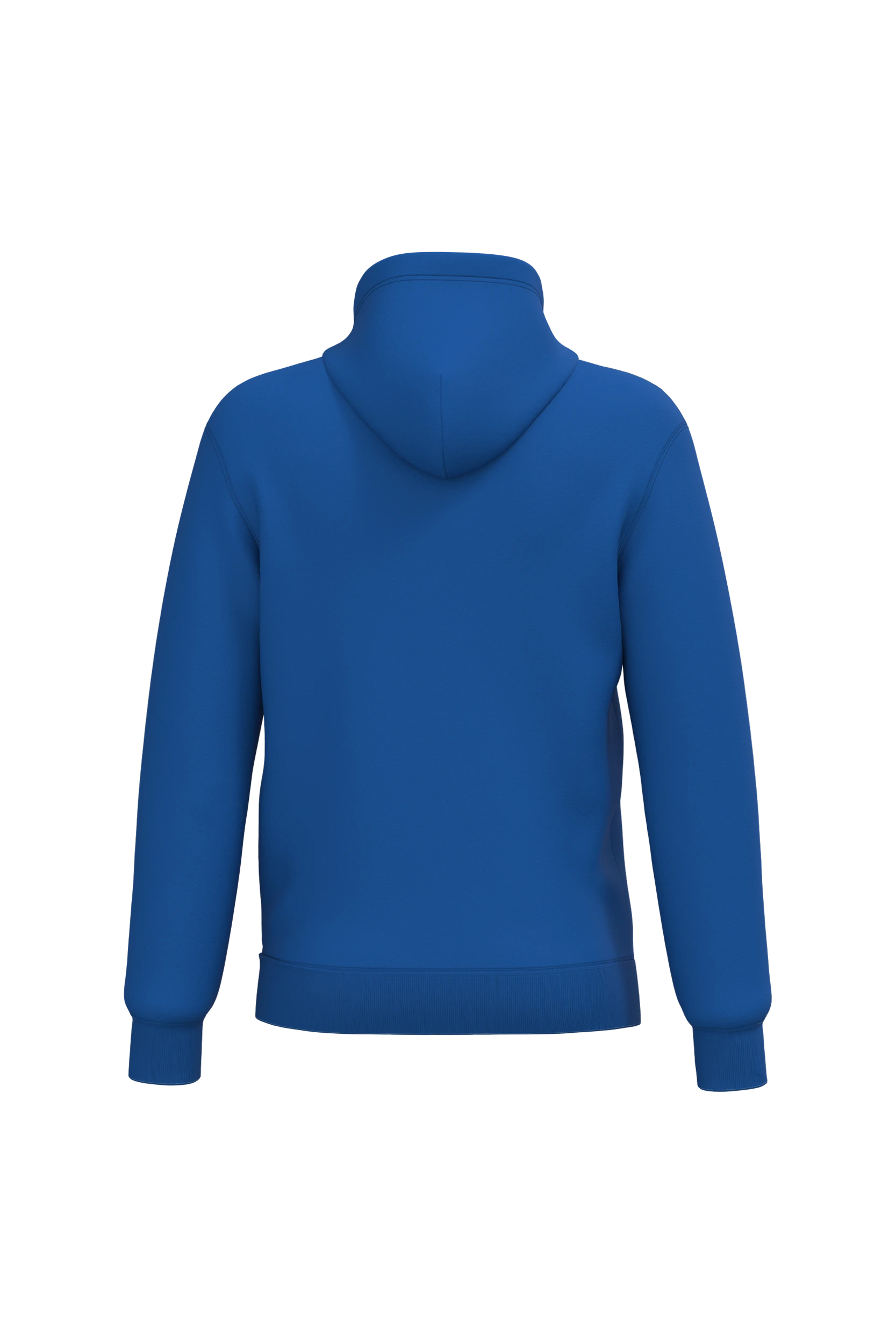 Sweat-shirt recyclé à capuche unisexe bleu