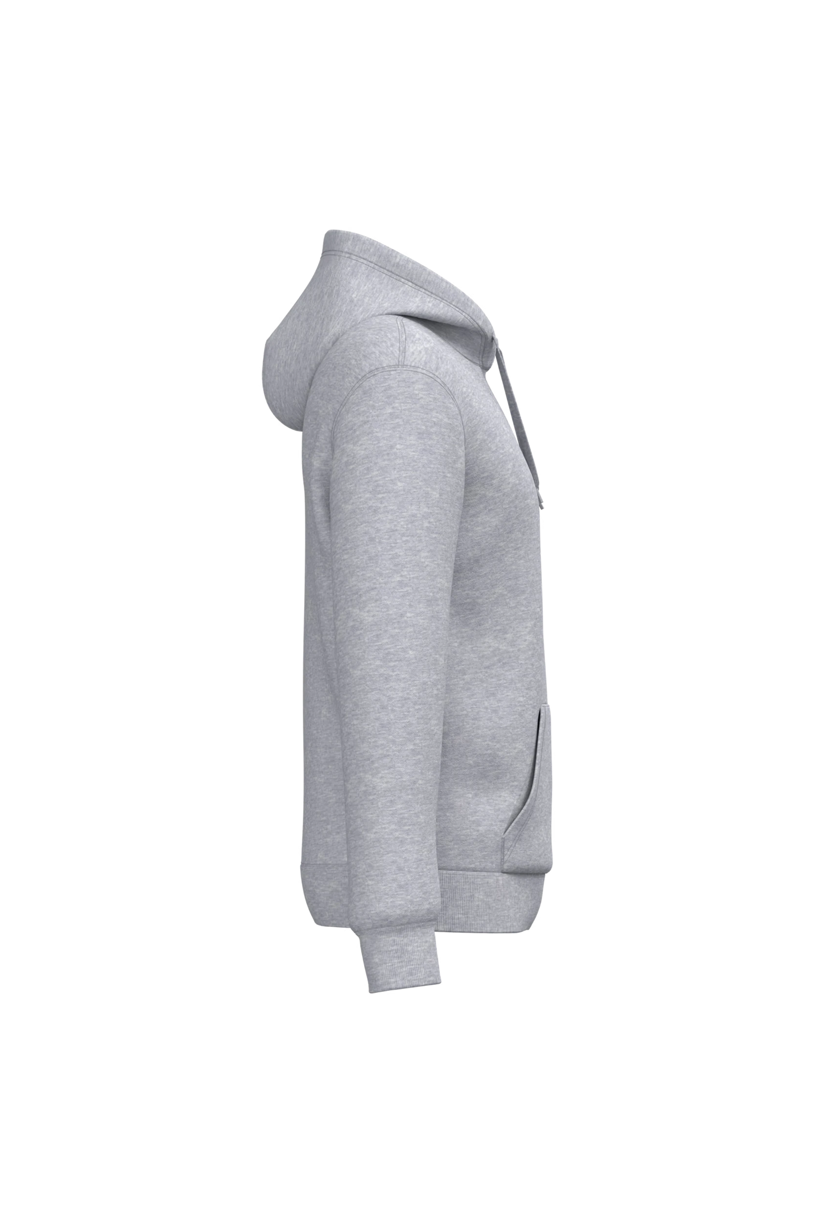 Sweat-shirt recyclé à capuche unisexe gris