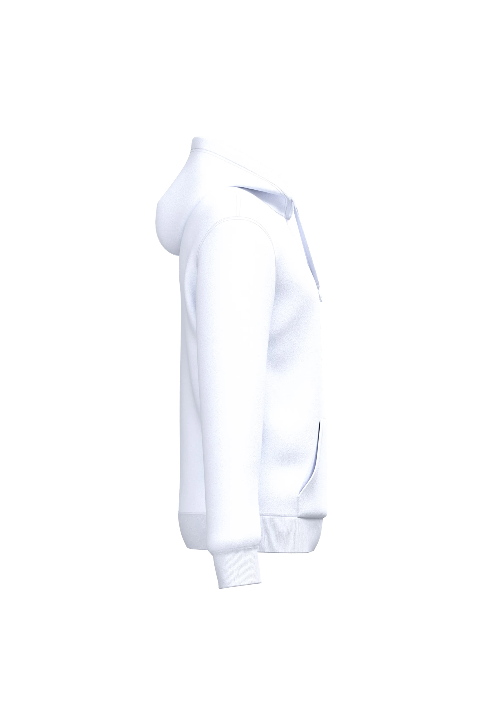 Sweat-shirt recyclé à capuche unisexe blanc