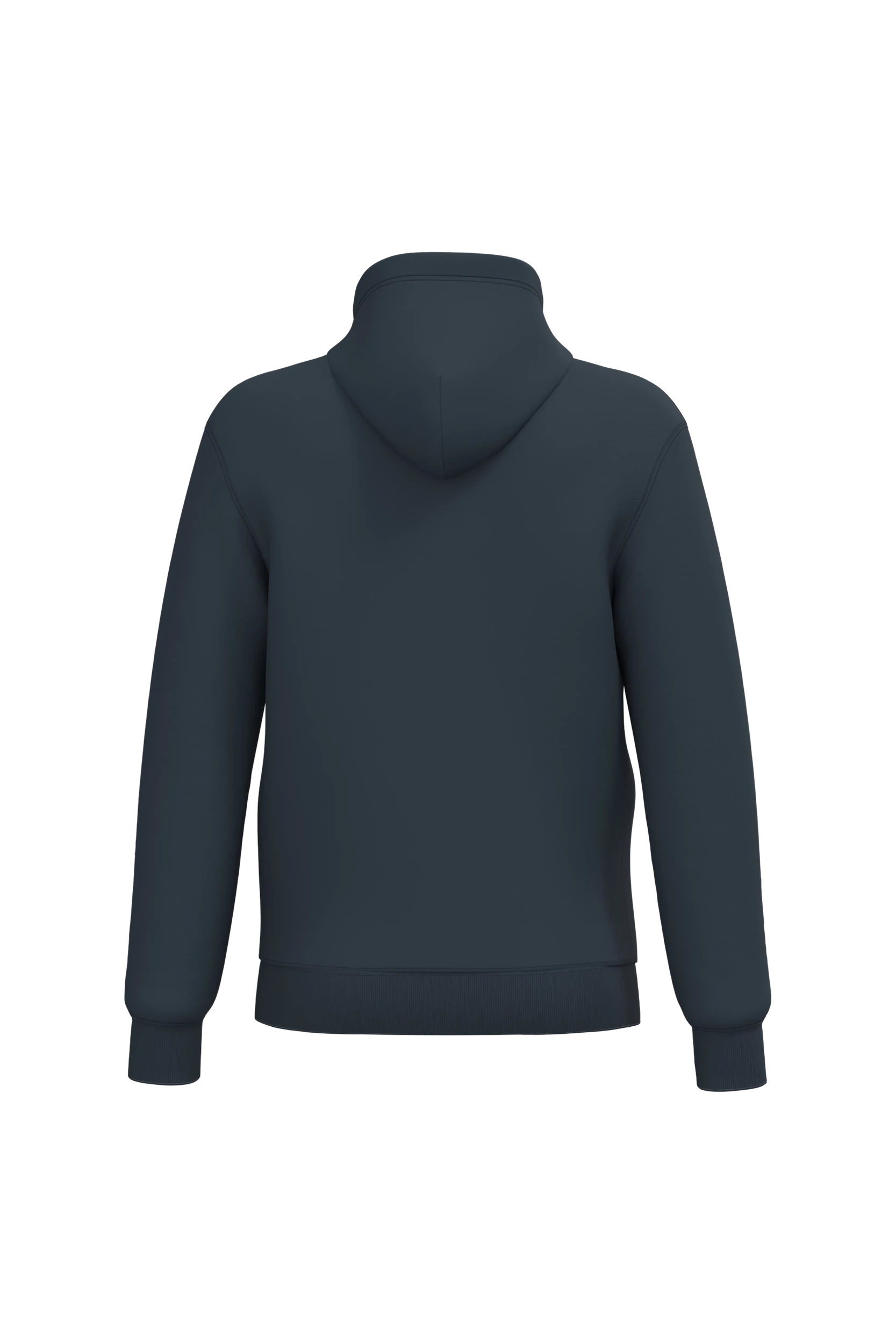 Sweat-shirt recyclé zippé à capuche unisexe marine