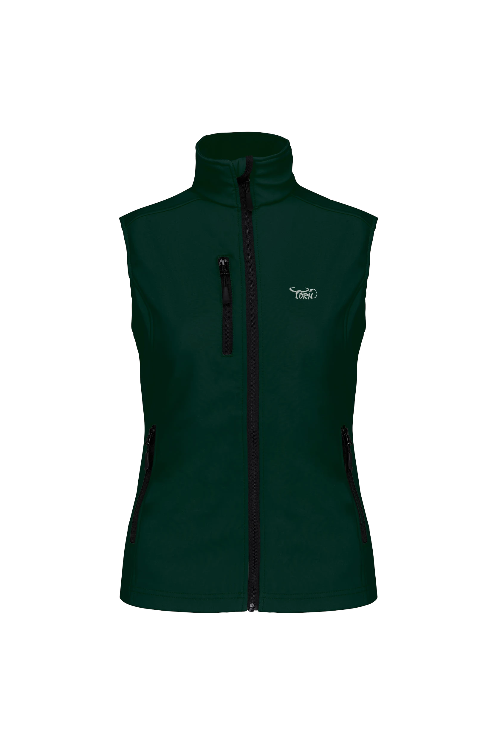 Gilet sans manches softshell vert bouteille