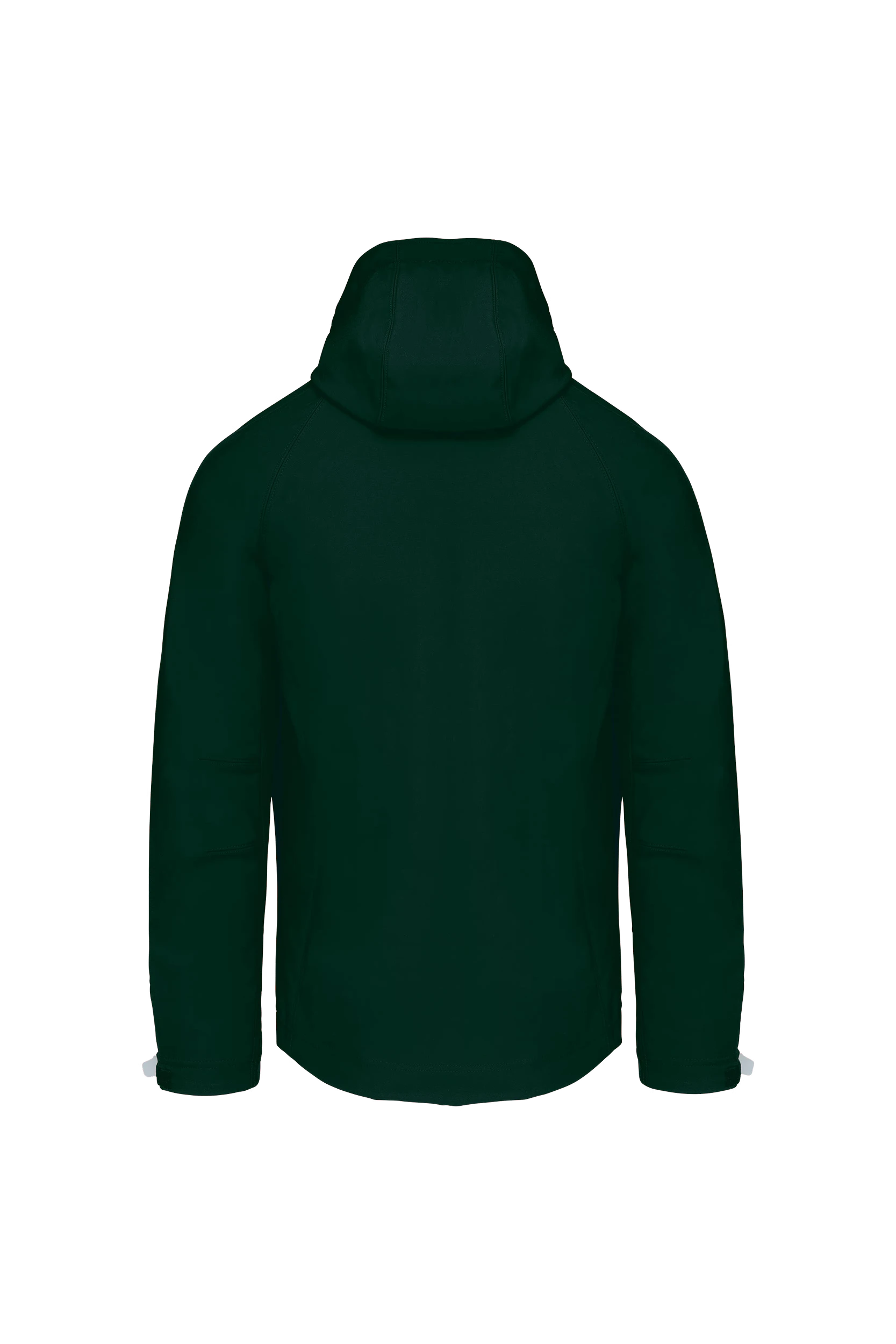 Veste softshell à capuche amovible vert bouteille
