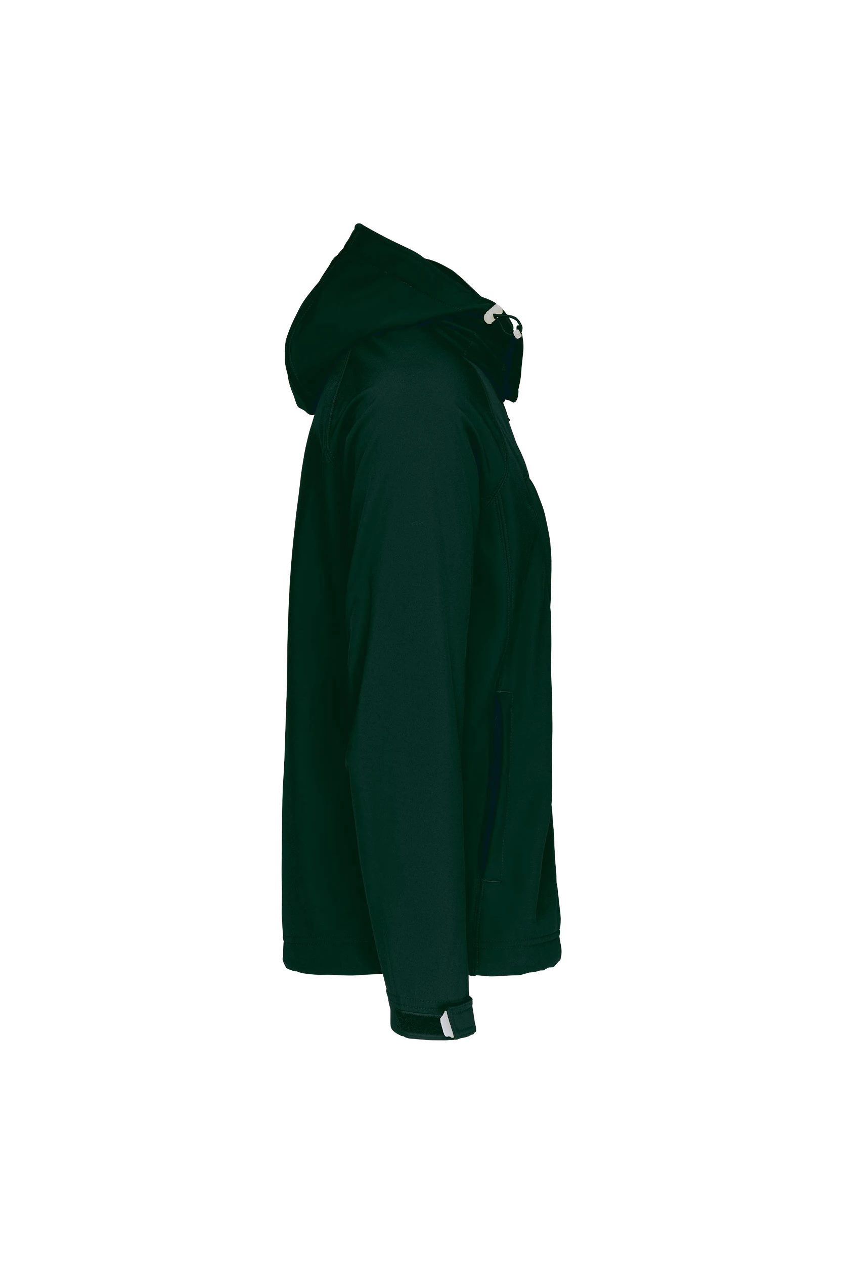 Veste softshell à capuche amovible vert bouteille
