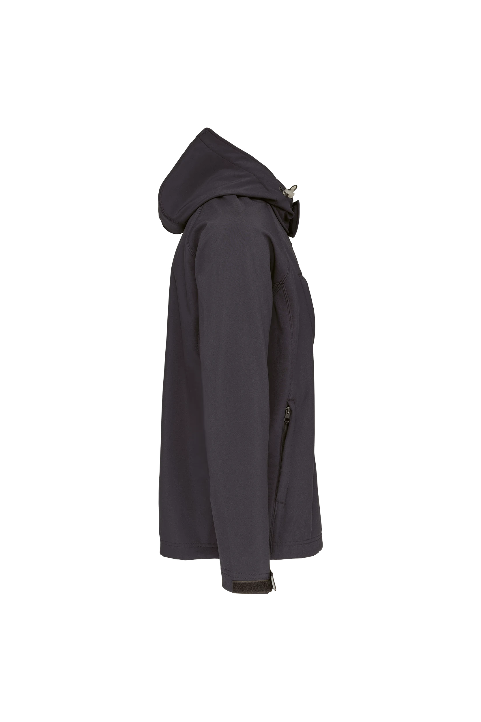Veste softshell à capuche amovible titane