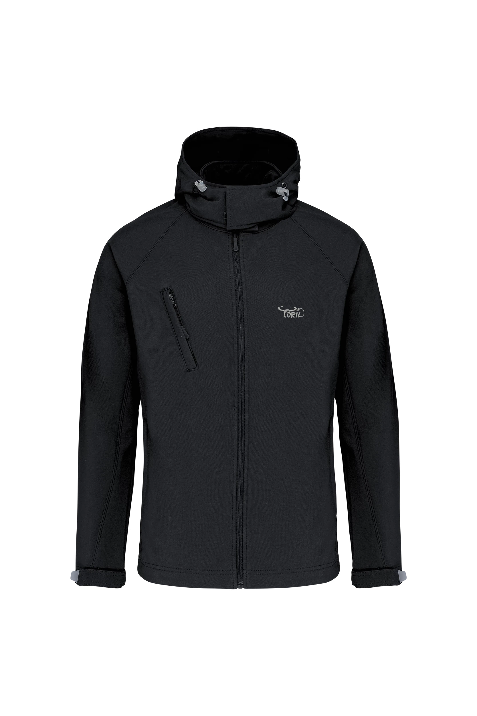 Veste softshell à capuche amovible noir