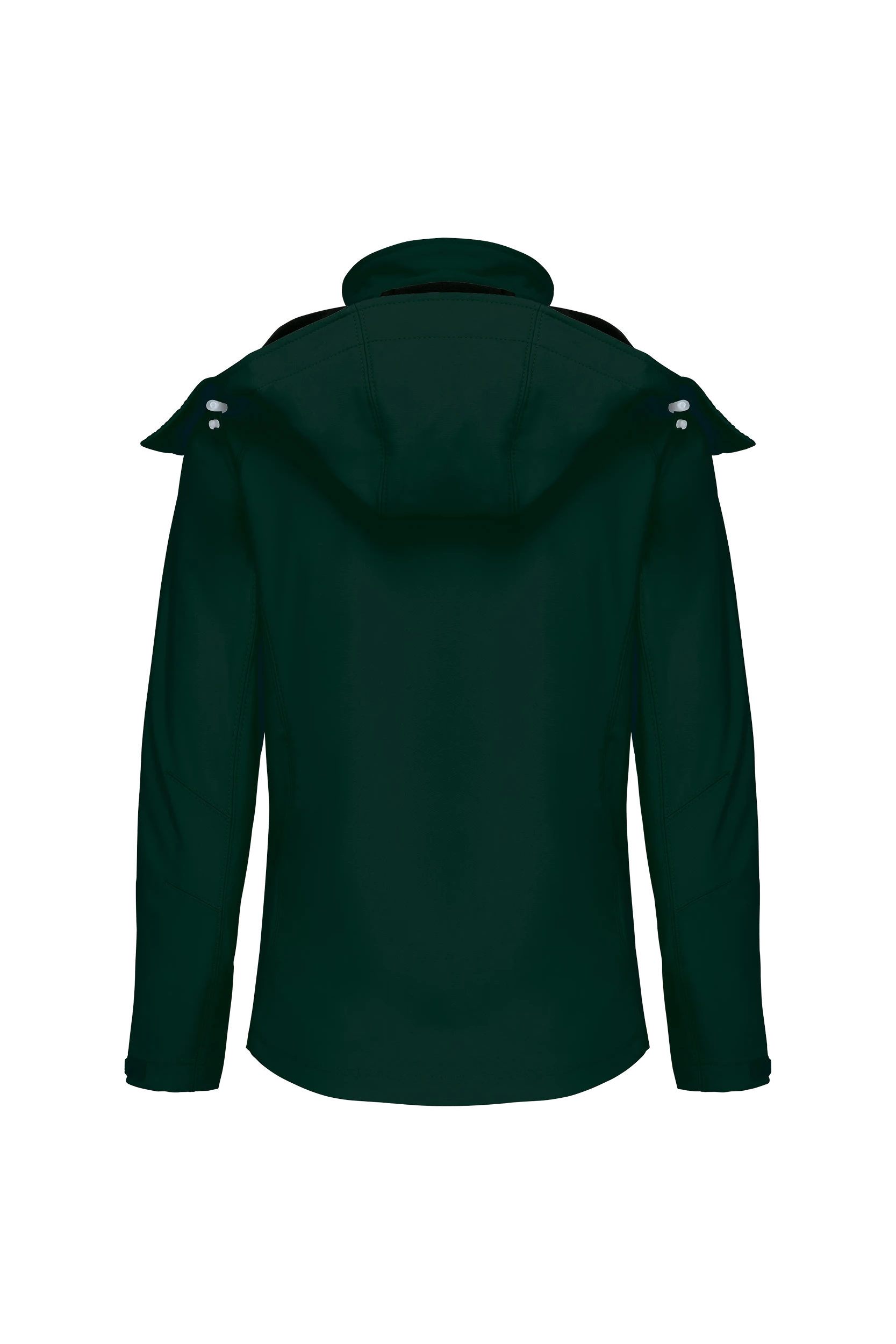 Veste softshell à capuche amovible vert bouteille
