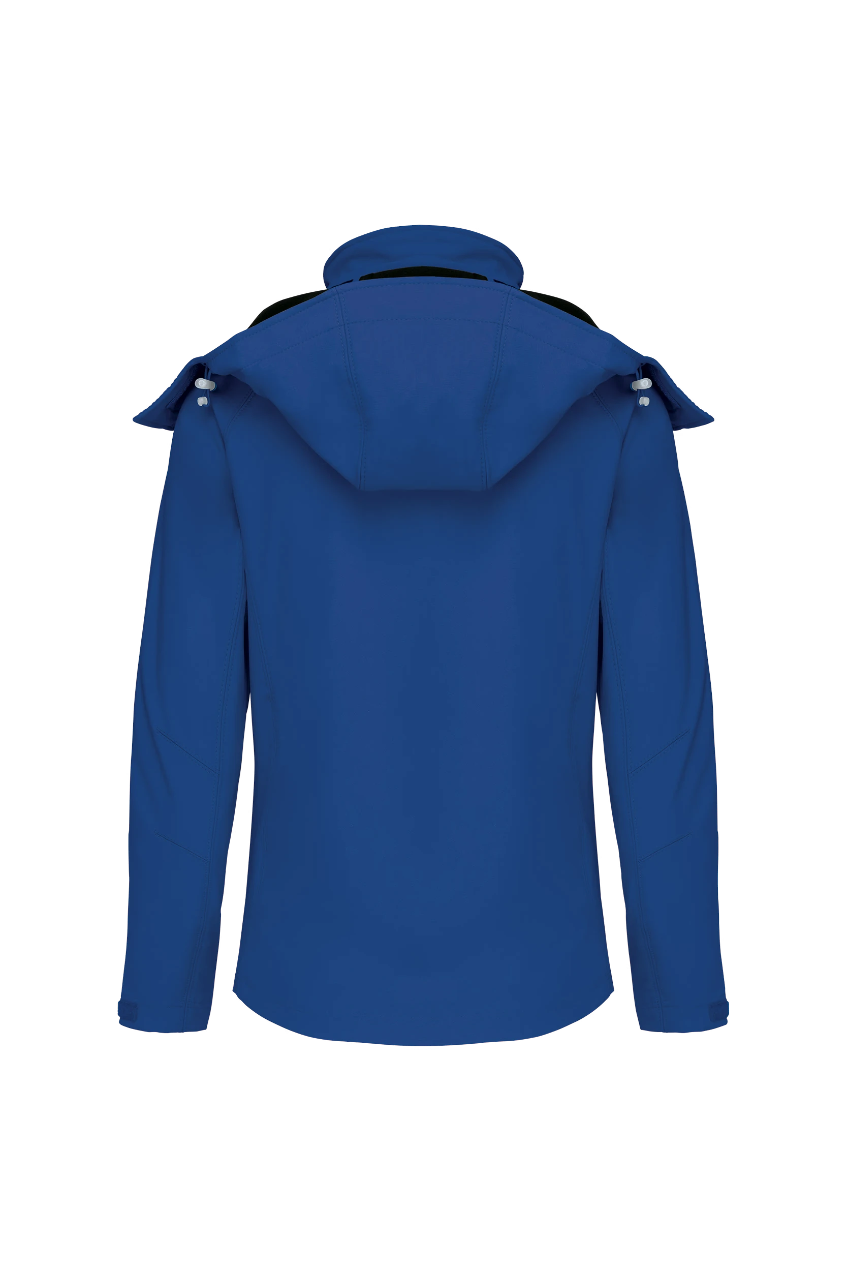 Veste softshell à capuche amovible bleu