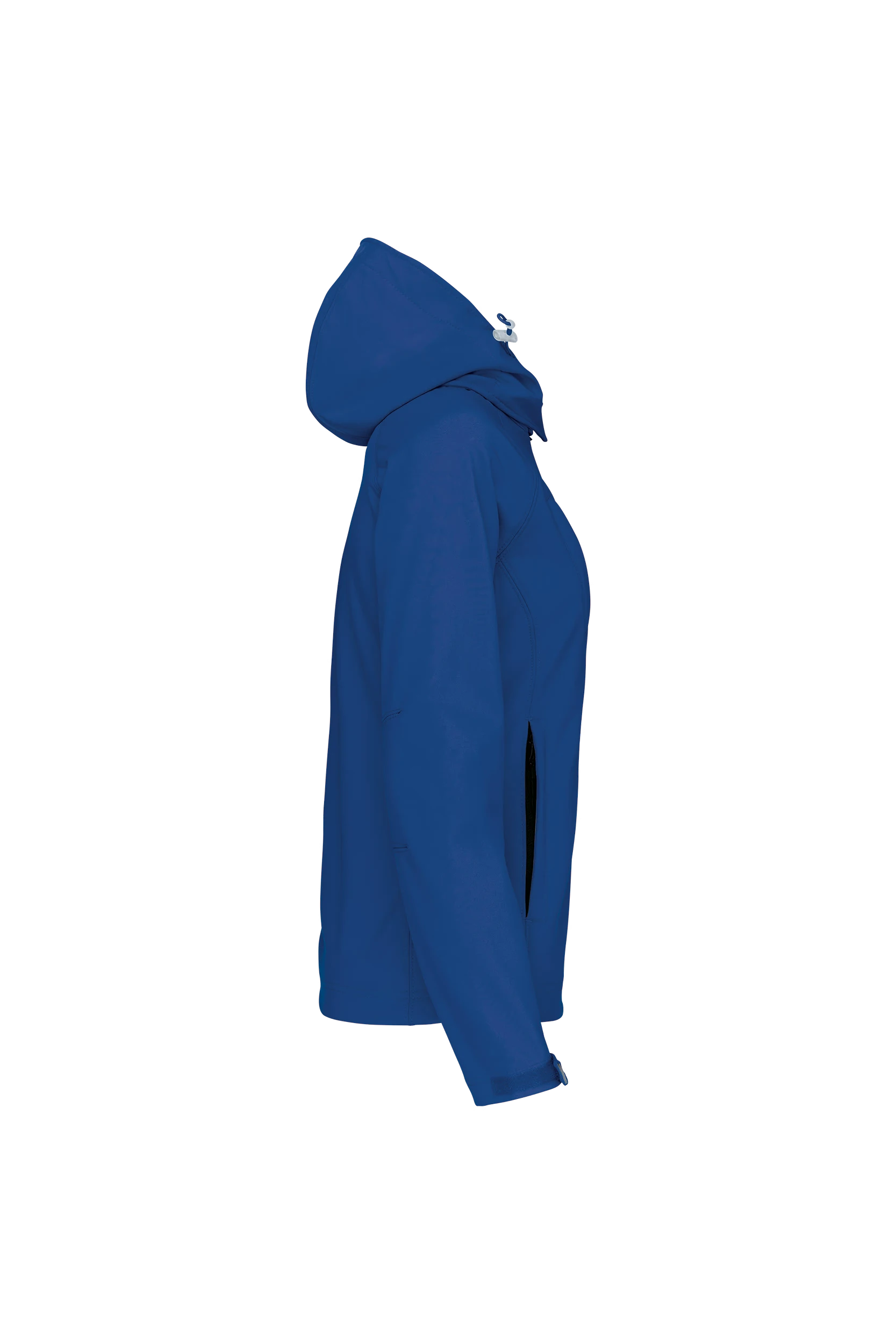 Veste softshell à capuche amovible bleu