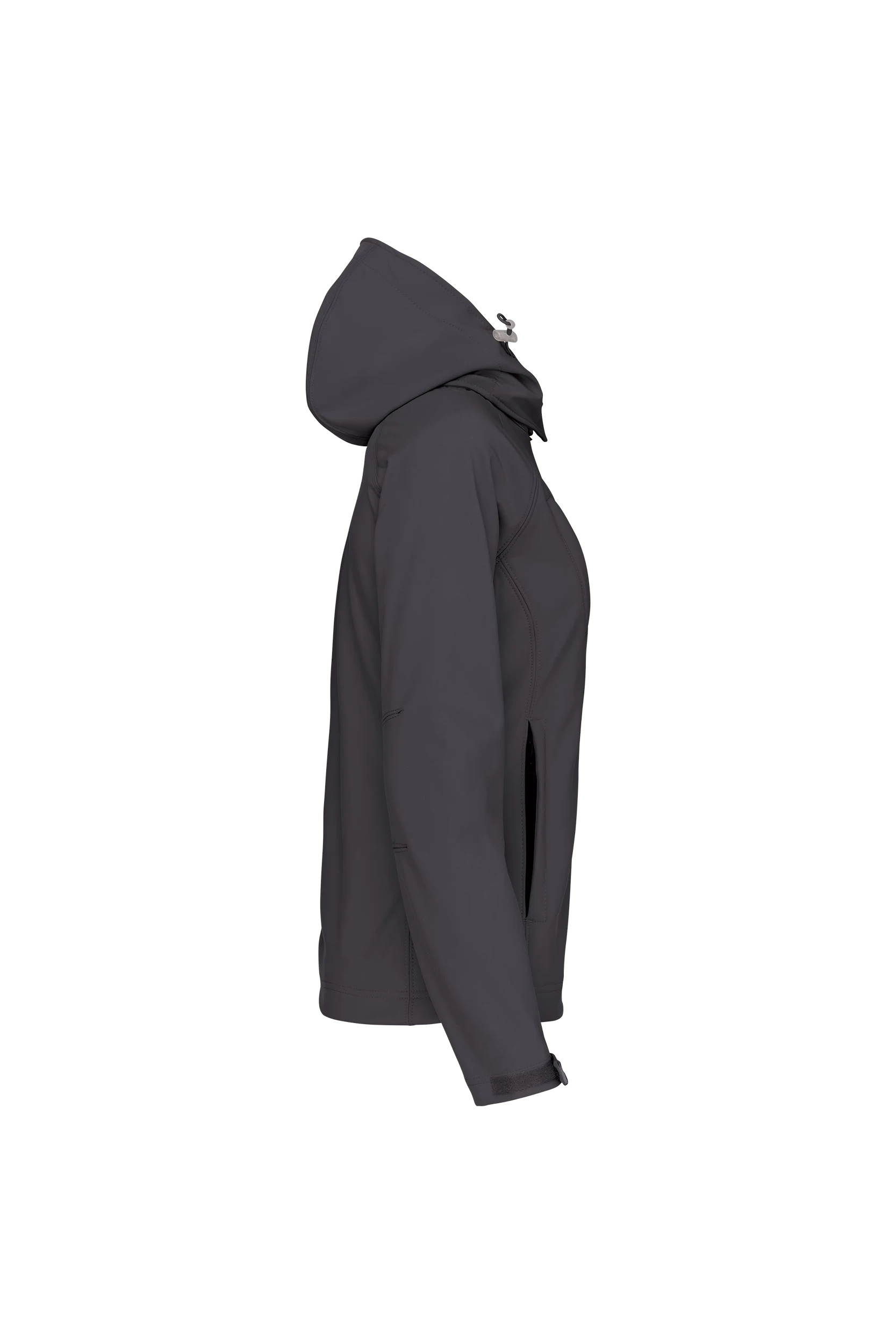 Veste softshell à capuche amovible titane