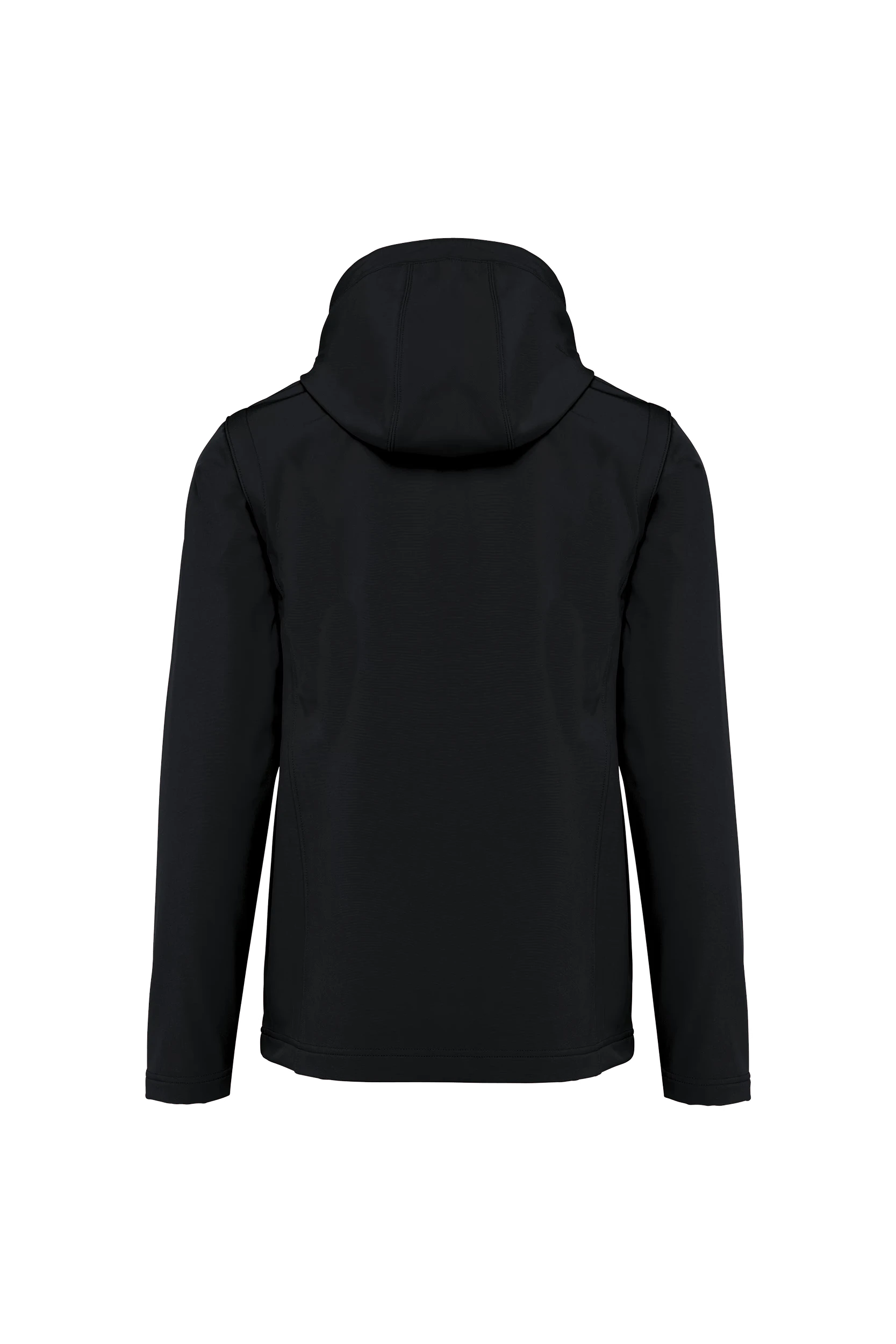 Veste Softshell à capuche avec manches amovibles unisexe noir