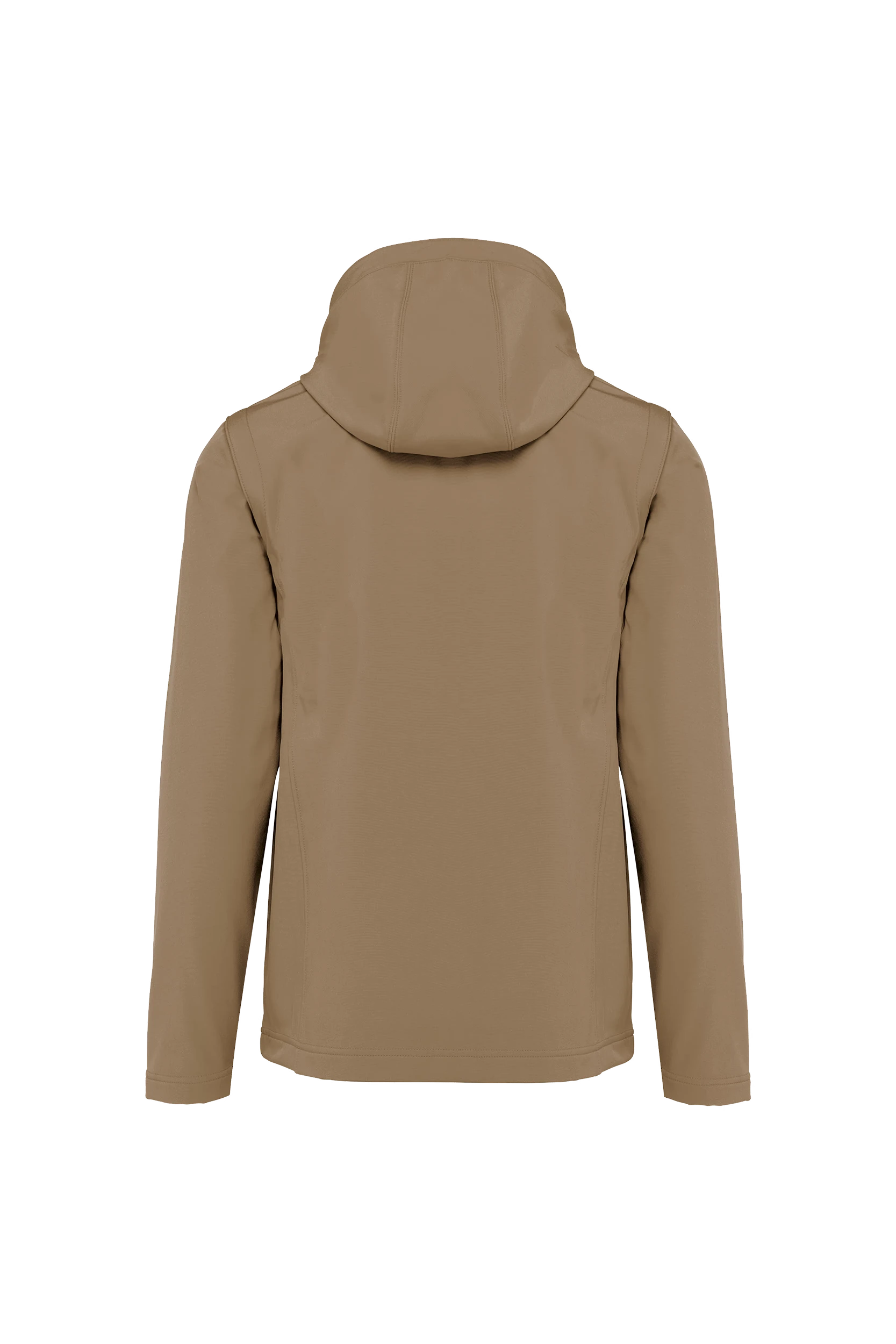 Veste Softshell à capuche avec manches amovibles unisexe camel