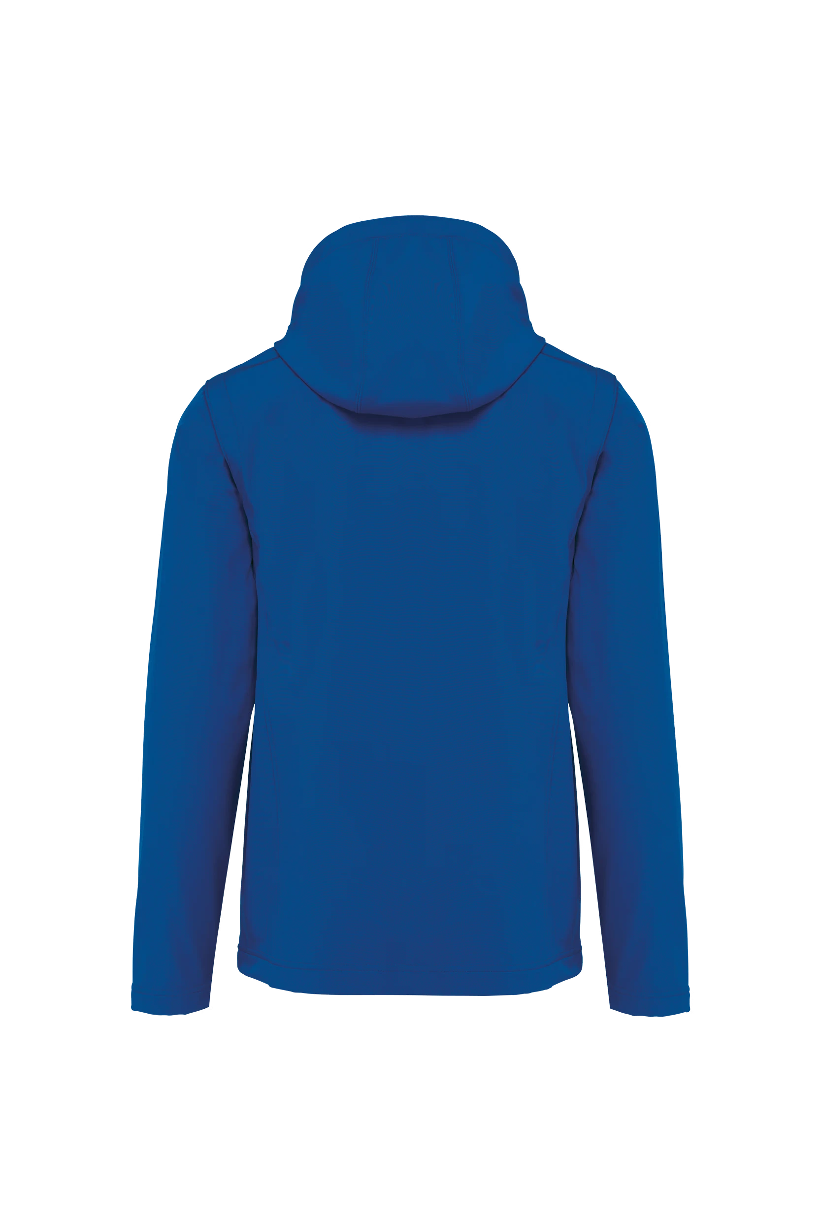 Veste Softshell à capuche avec manches amovibles unisexe bleu