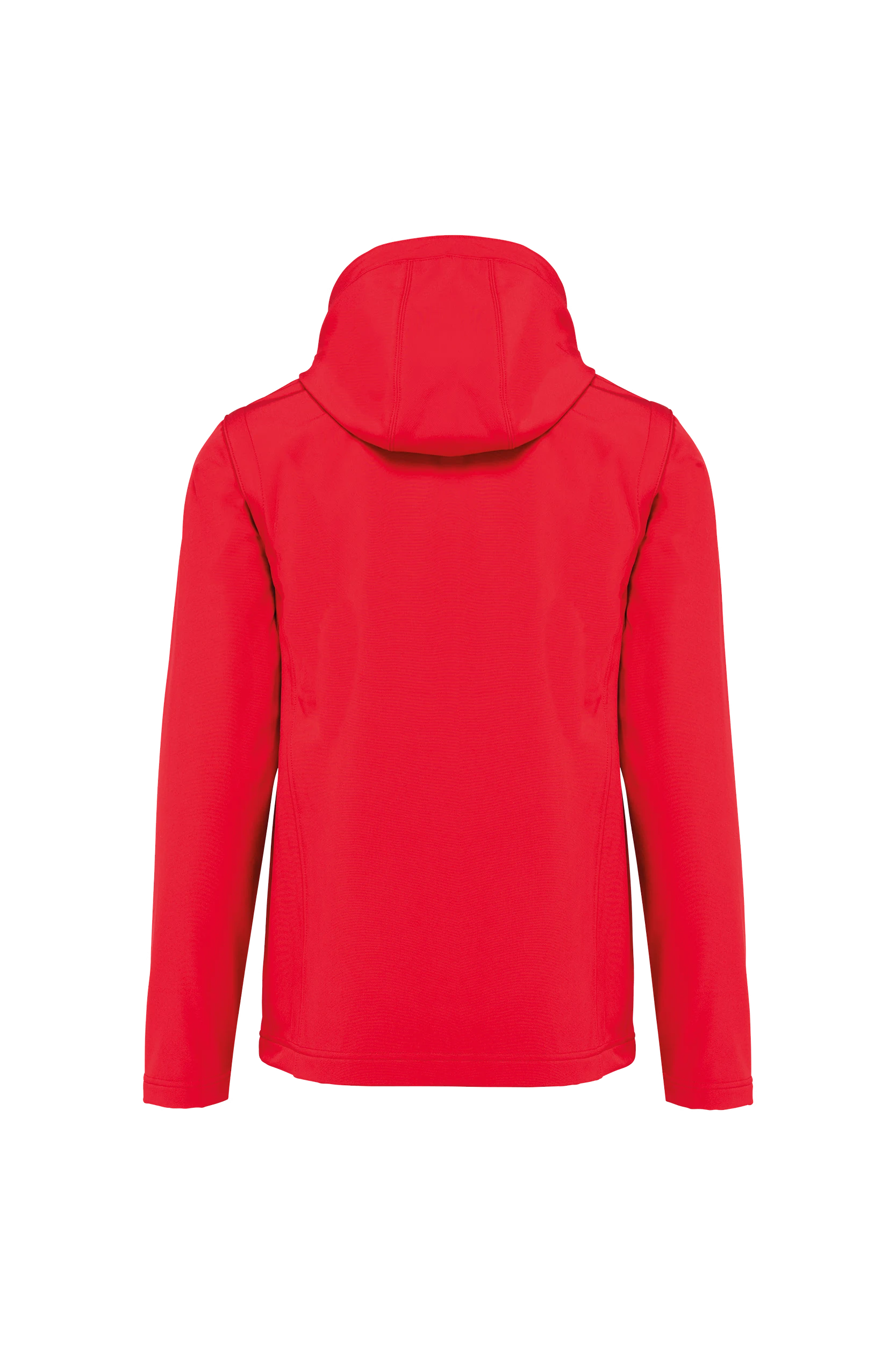 Veste Softshell à capuche avec manches amovibles unisexe rouge