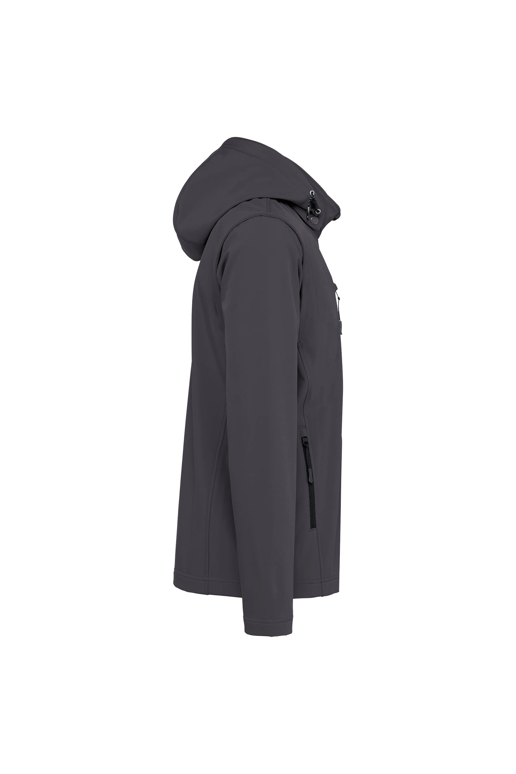 Veste Softshell à capuche avec manches amovibles unisexe titane