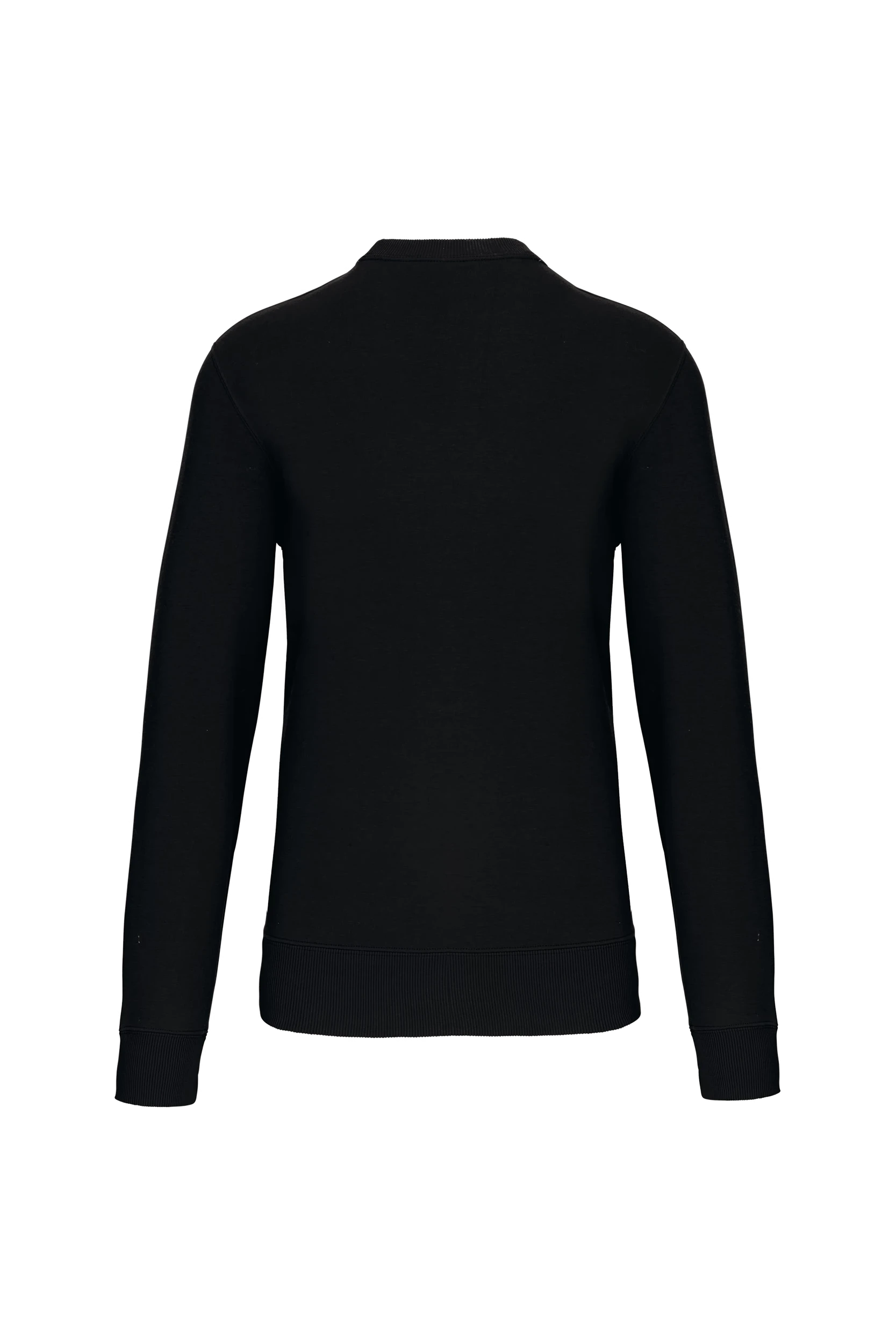 Sweat-shirt col rond unisexe noir