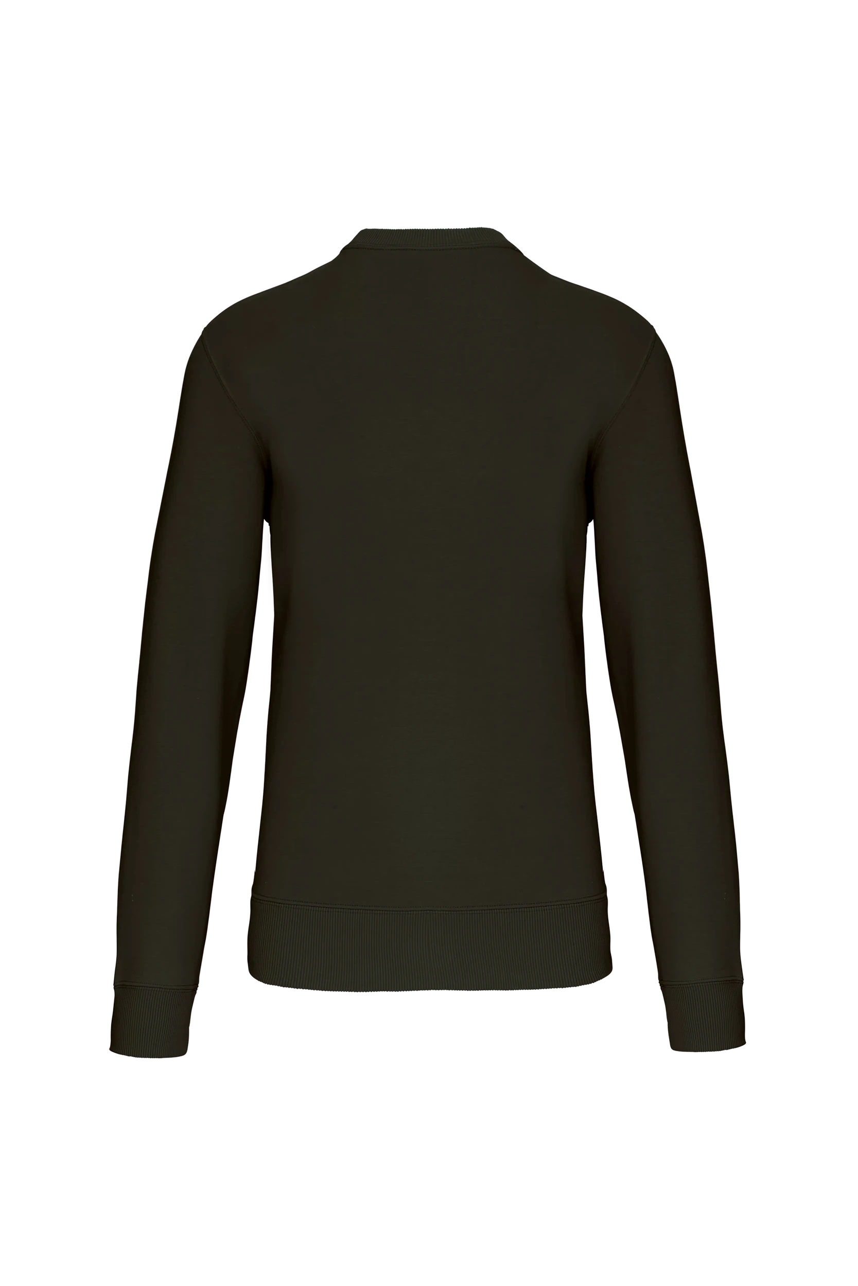 Sweat-shirt col rond unisexe kaki