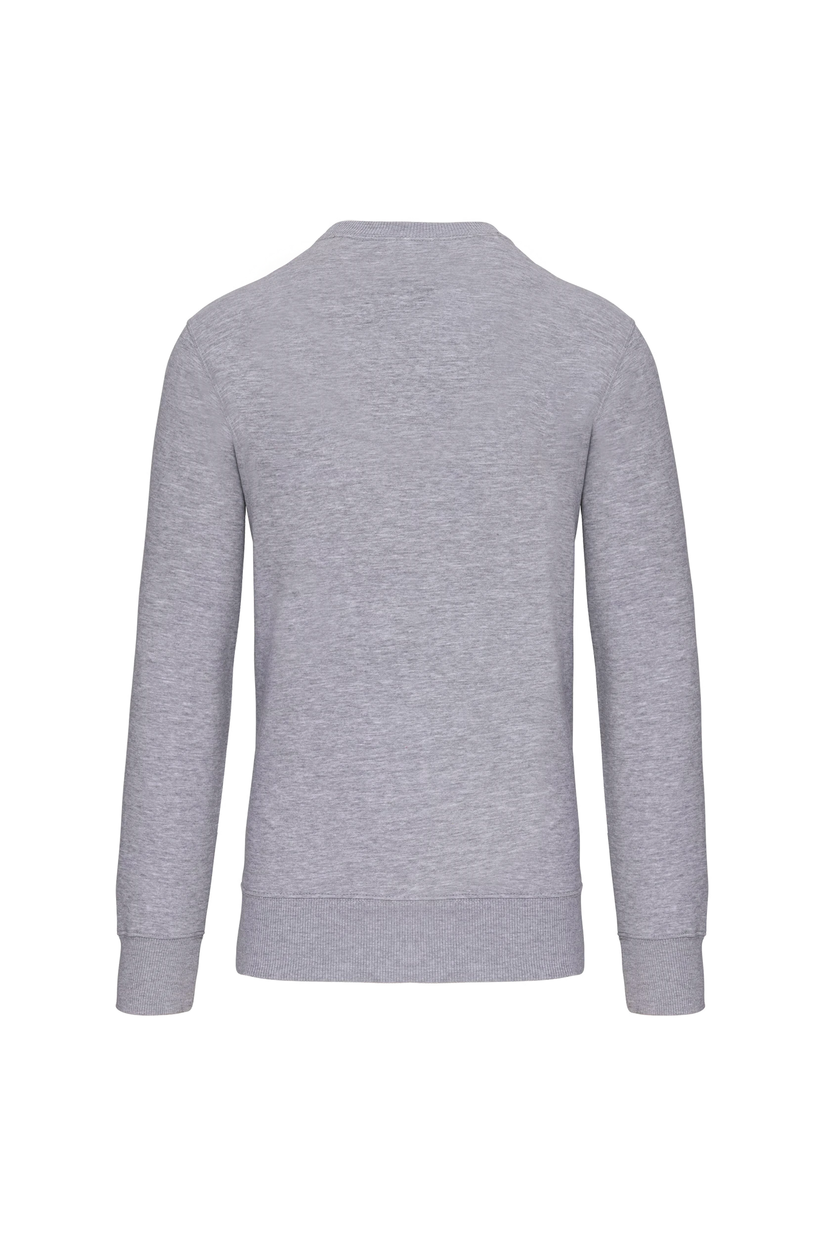 Sweat-shirt col rond unisexe gris