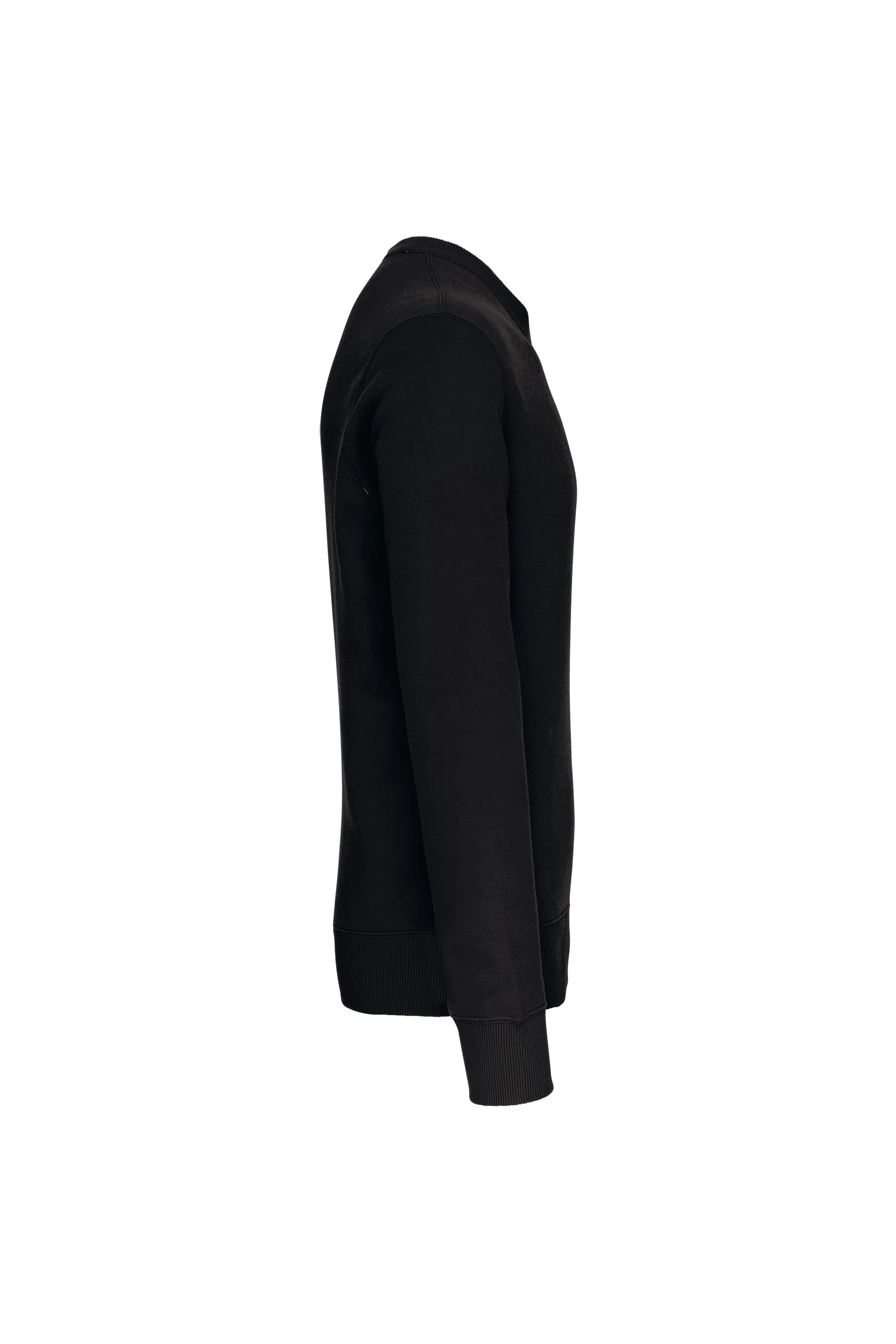 Sweat-shirt col rond unisexe noir