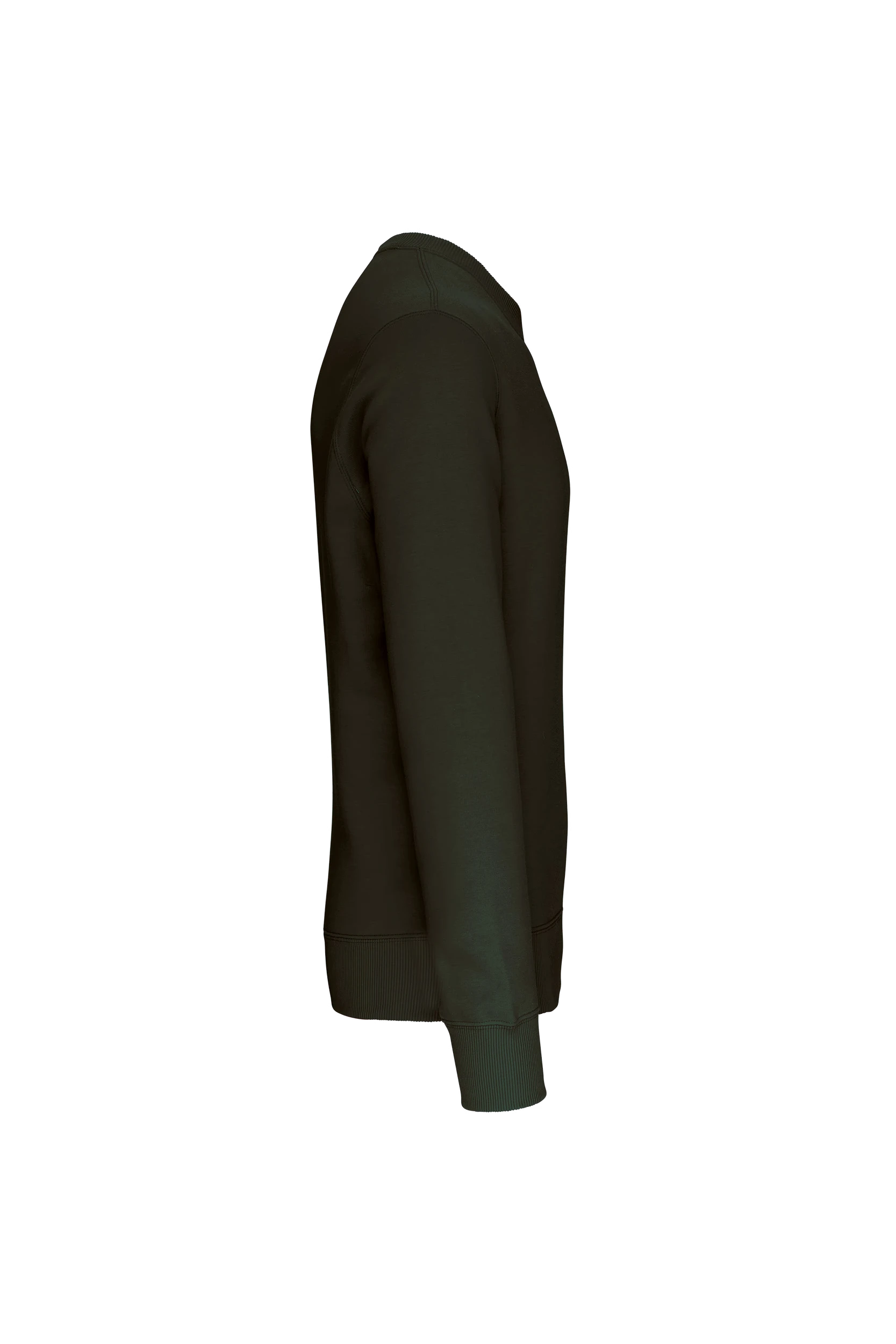 Sweat-shirt col rond unisexe kaki