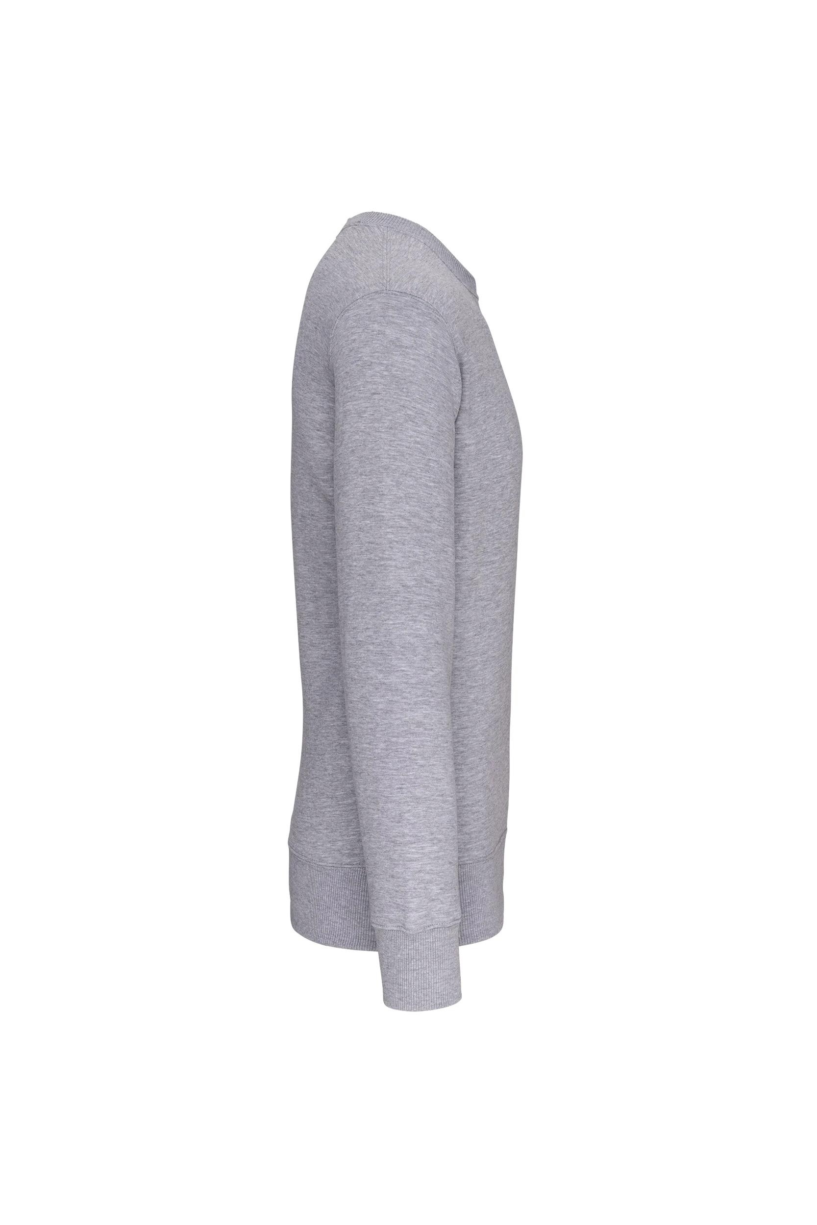 Sweat-shirt col rond unisexe gris