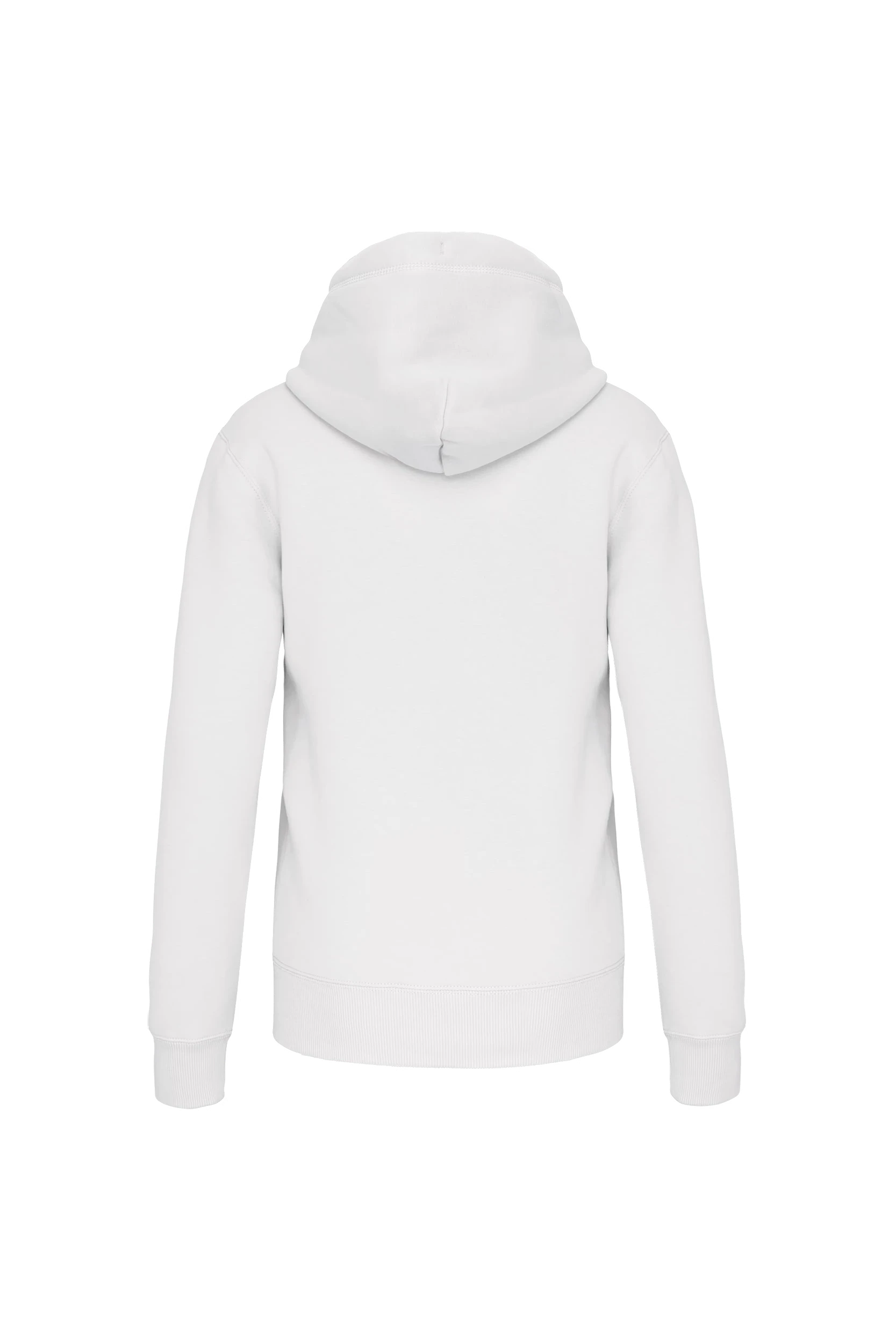 Sweat shirt capuche unisexe blanc