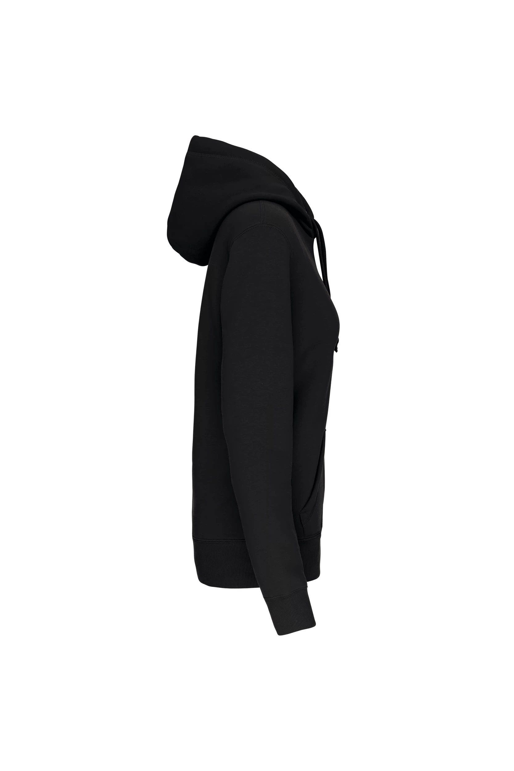 Sweat shirt capuche unisexe noir