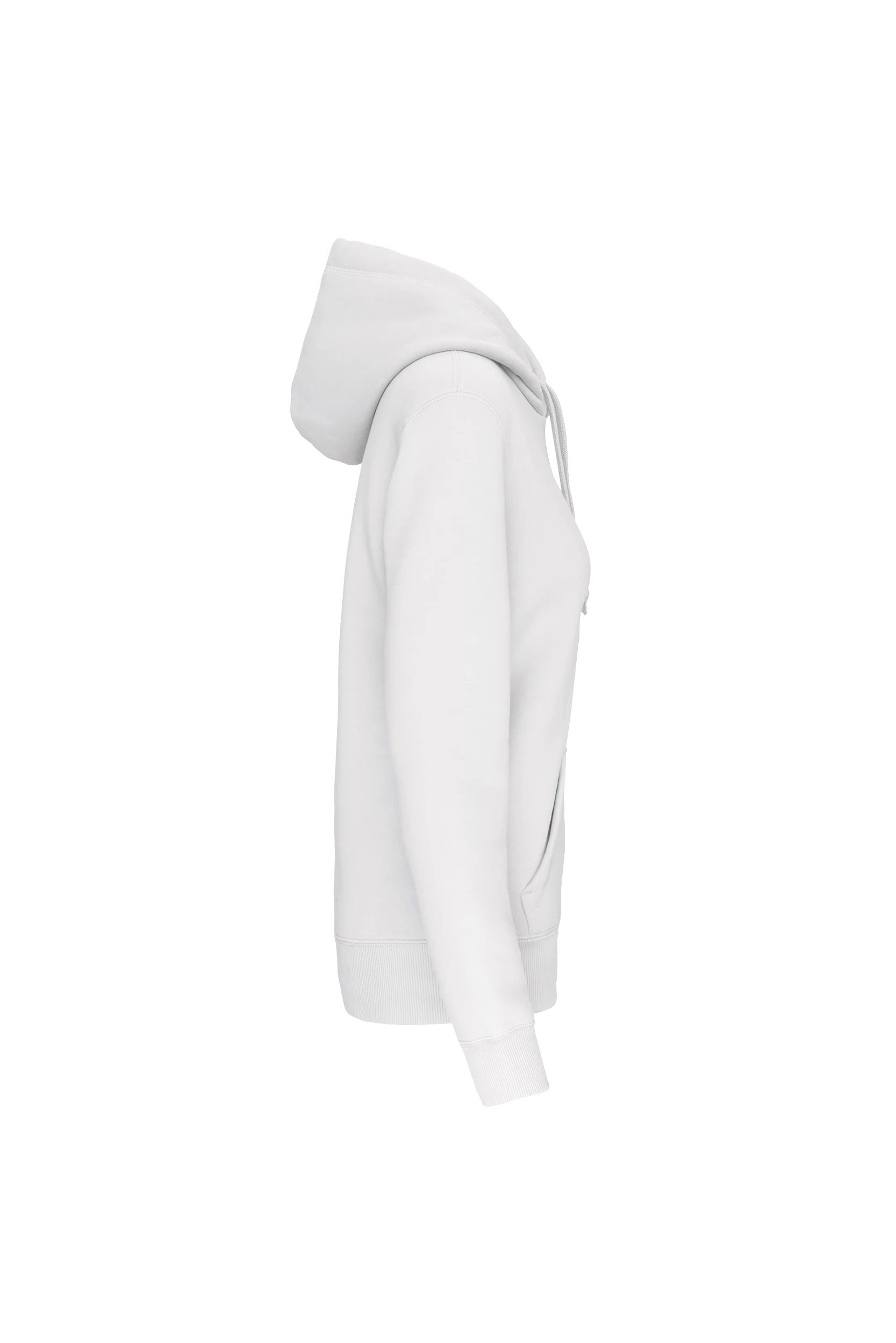 Sweat shirt capuche unisexe blanc