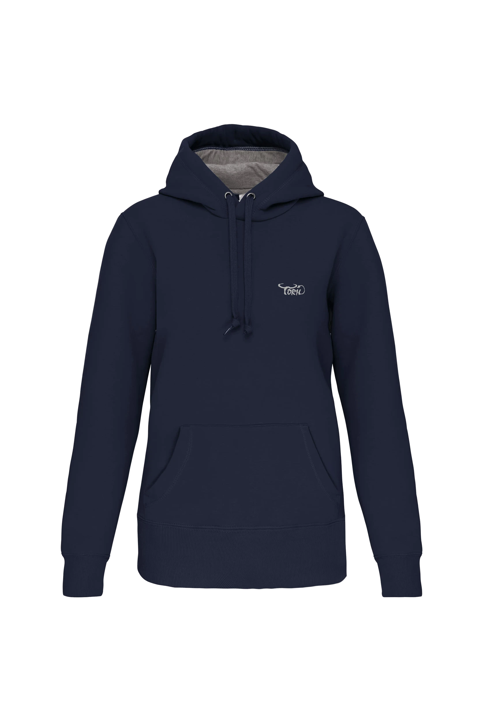 Sweat shirt capuche unisexe marine