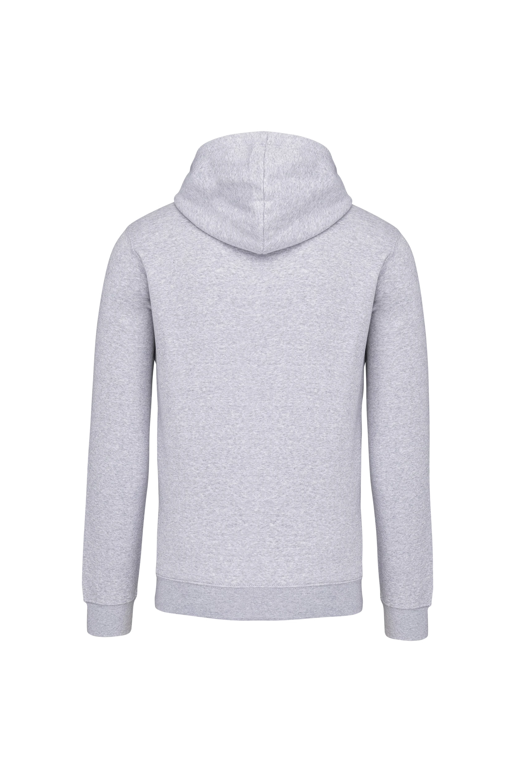 Sweat-shirt capuche contrastée gris