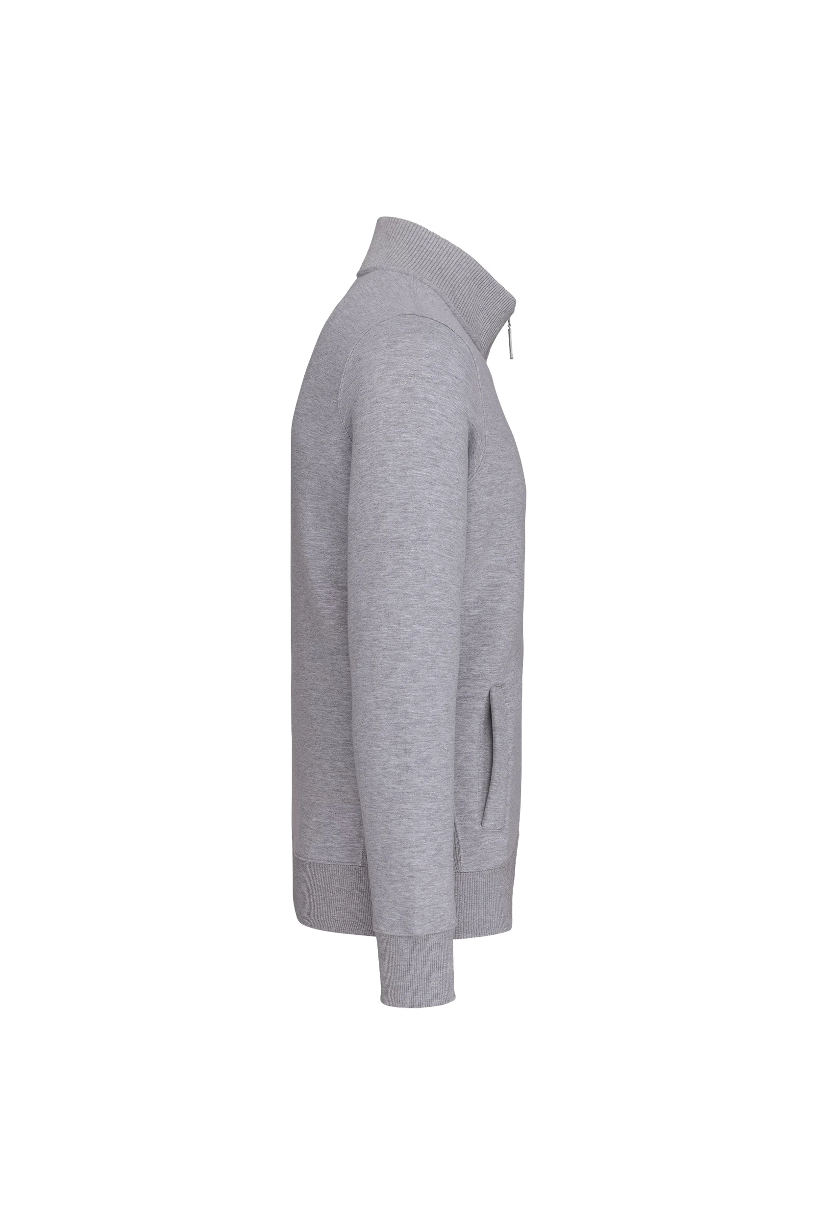 Veste molleton zippée gris